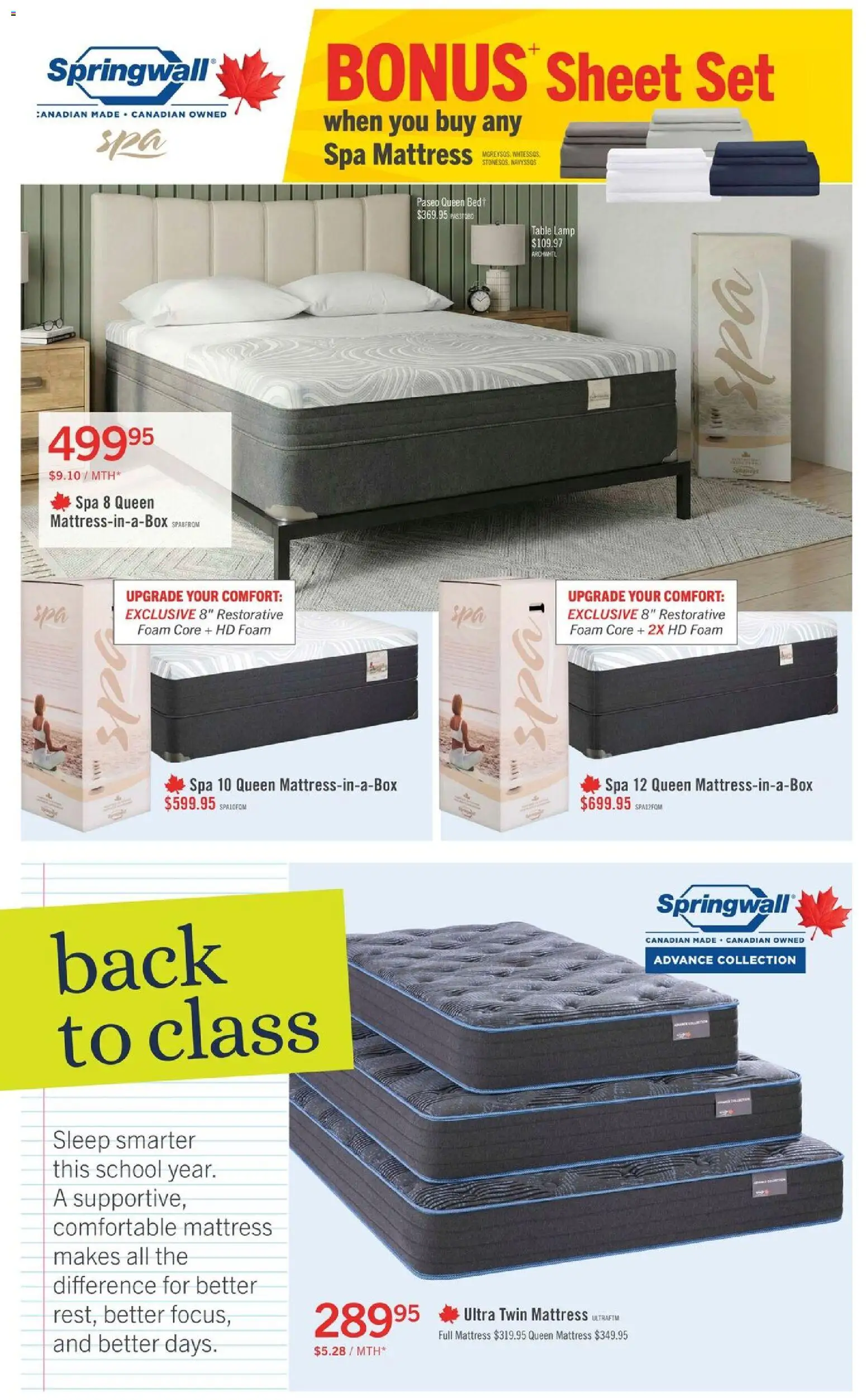 The Brick flyer valid from Sep 3, 2026 | Page: 6 | Products: Table lamp, Foam, Mattress, Table