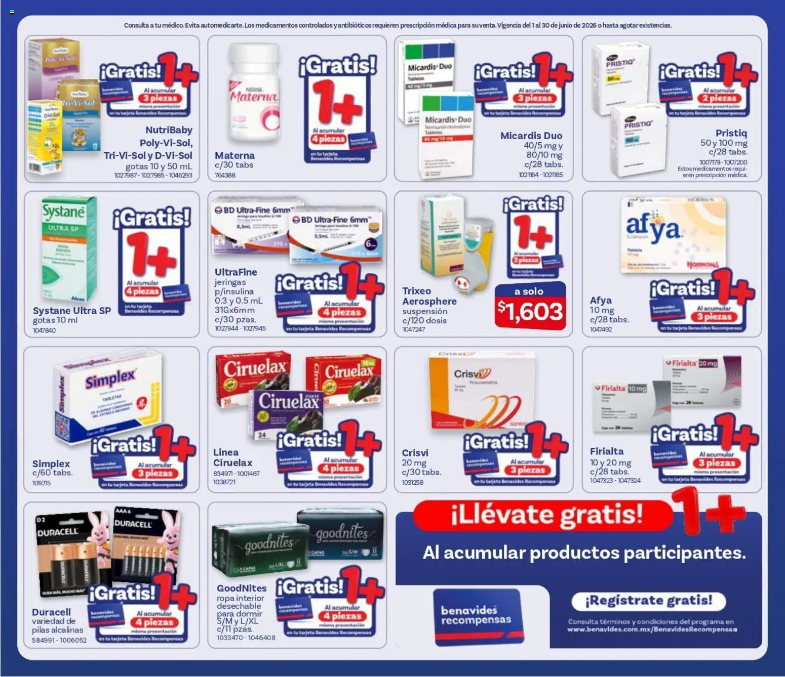 Nuevas ofertas de Farmacia Benavides válidas en toda la República Mexicana desde el 01.06.2026. ¡Encuentra las mejores ofertas en Farmacia Benavides catálogo! | Página: 15