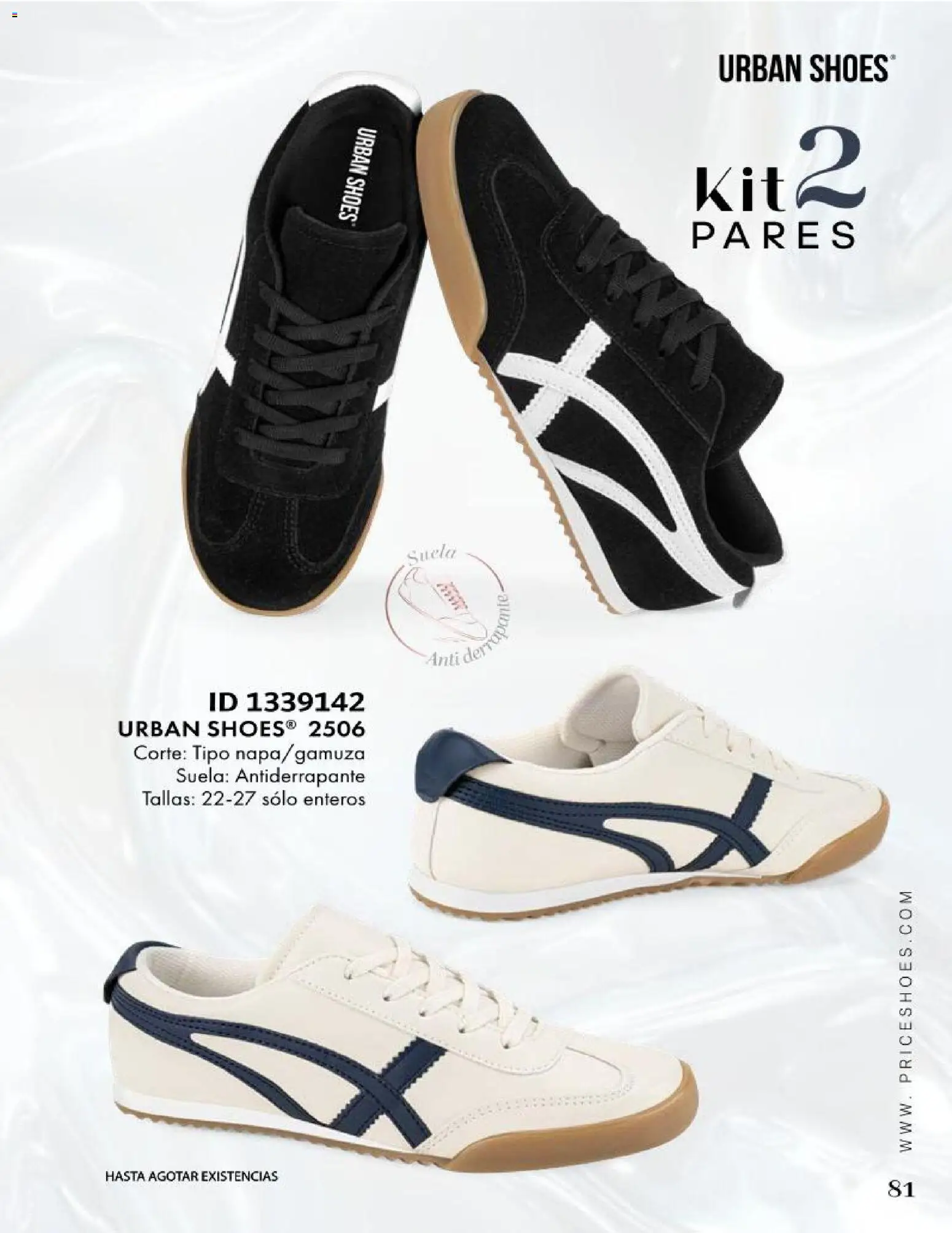 Nuevas ofertas de Price Shoes válidas en toda la República Mexicana desde el 09.05.2026. ¡Encuentra las mejores ofertas en Price Shoes catálogo Especial Vestir! | Página: 81