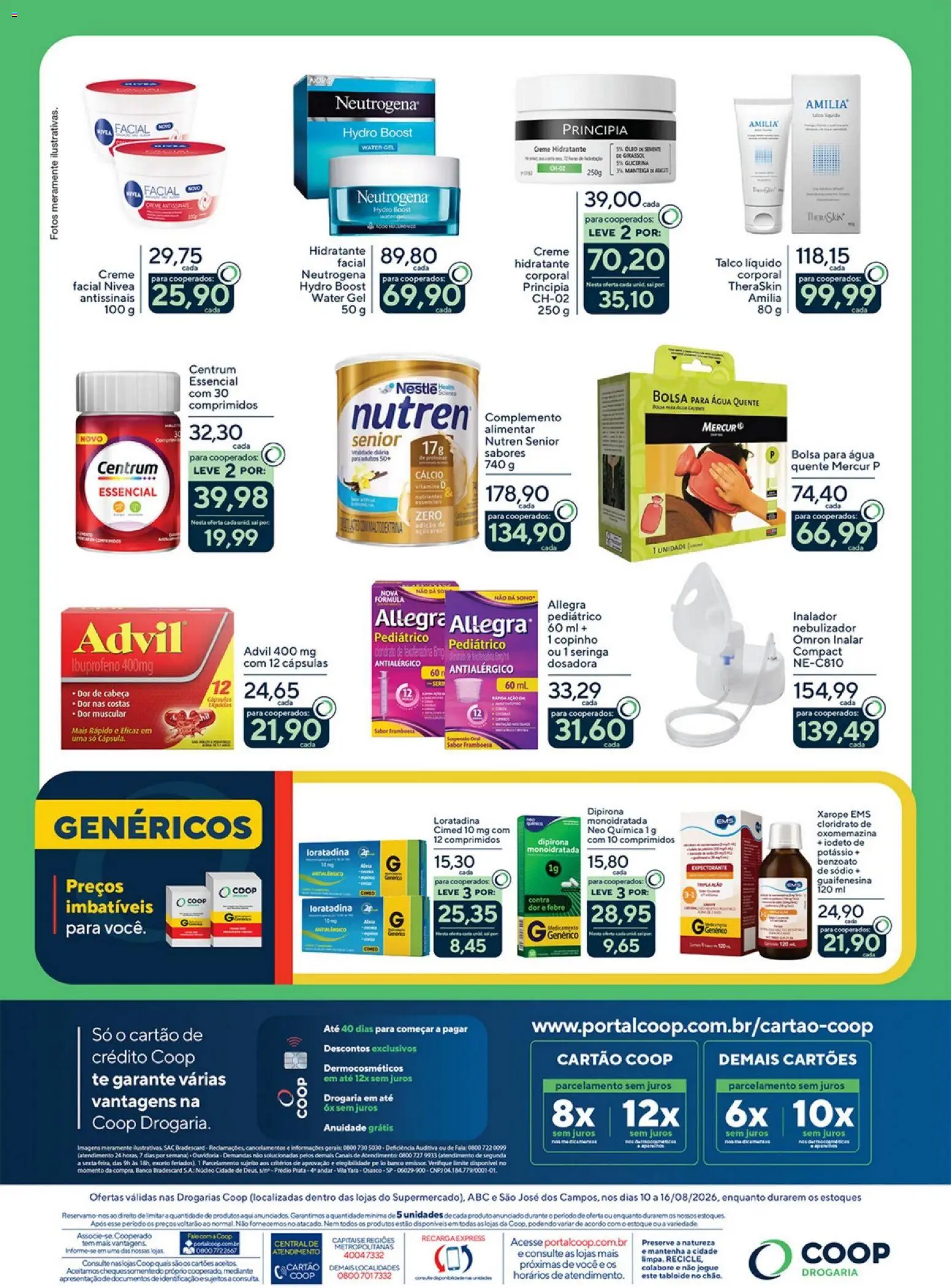 Coop Folheto - válido de 10/08/2026 | Página: 2 | Produtos: Talco, Pó, Água, Cinto