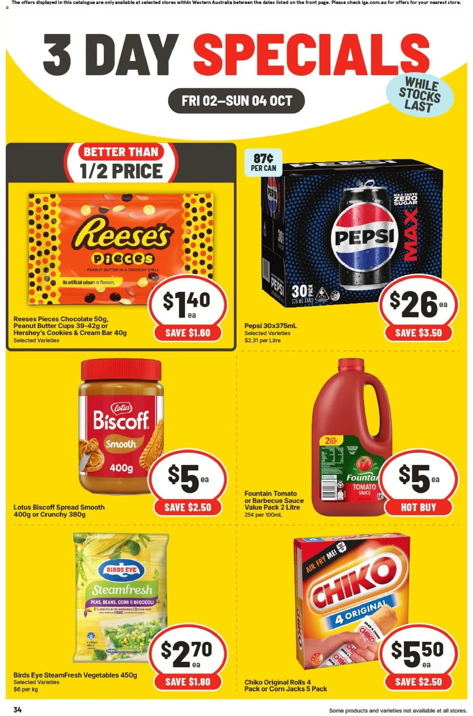 IGA catalogue - valid from 02/10/2026 | Page: 2 | Products: Chocolate, Cream, Peanut butter, Spread