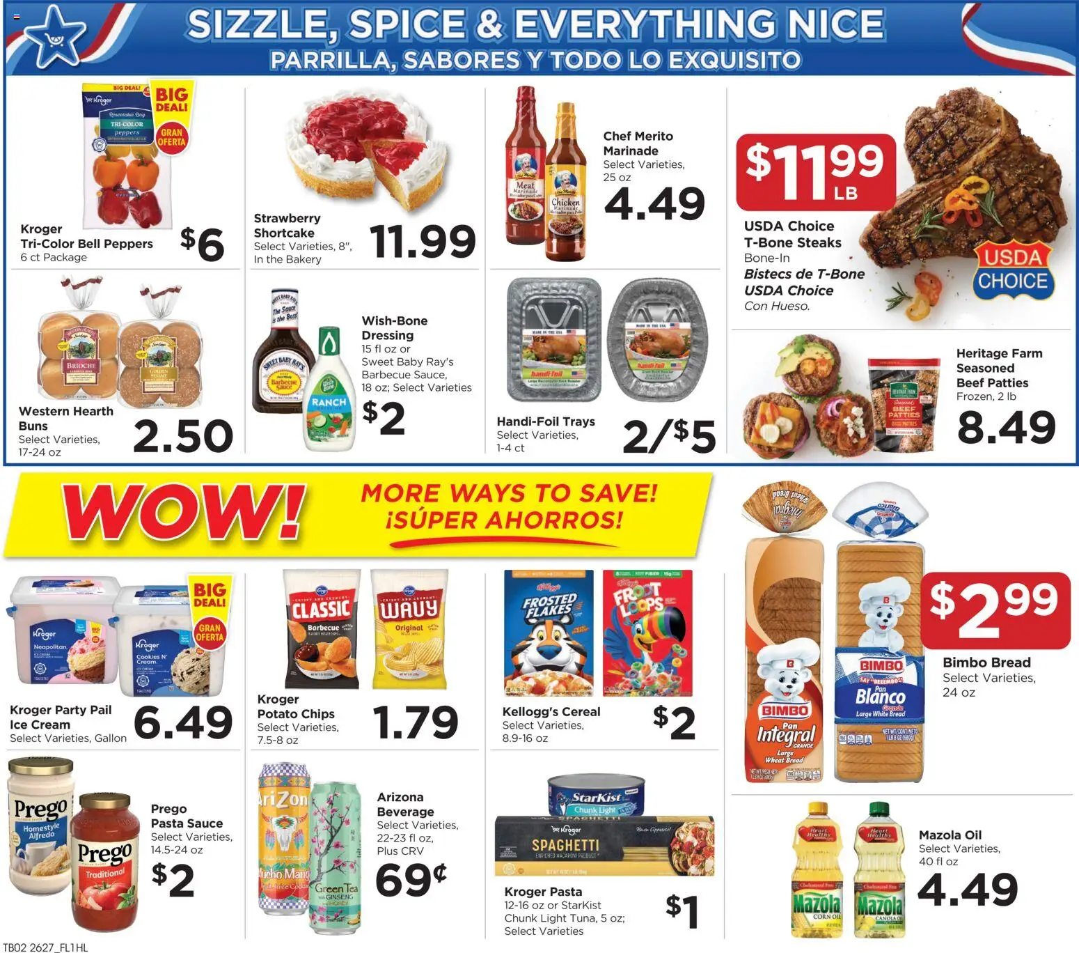 Food 4 Less Weekly Ad - valid from 08/05/2026 | Page: 4 | Products: Corn, Bread, Ice cream, Sauce