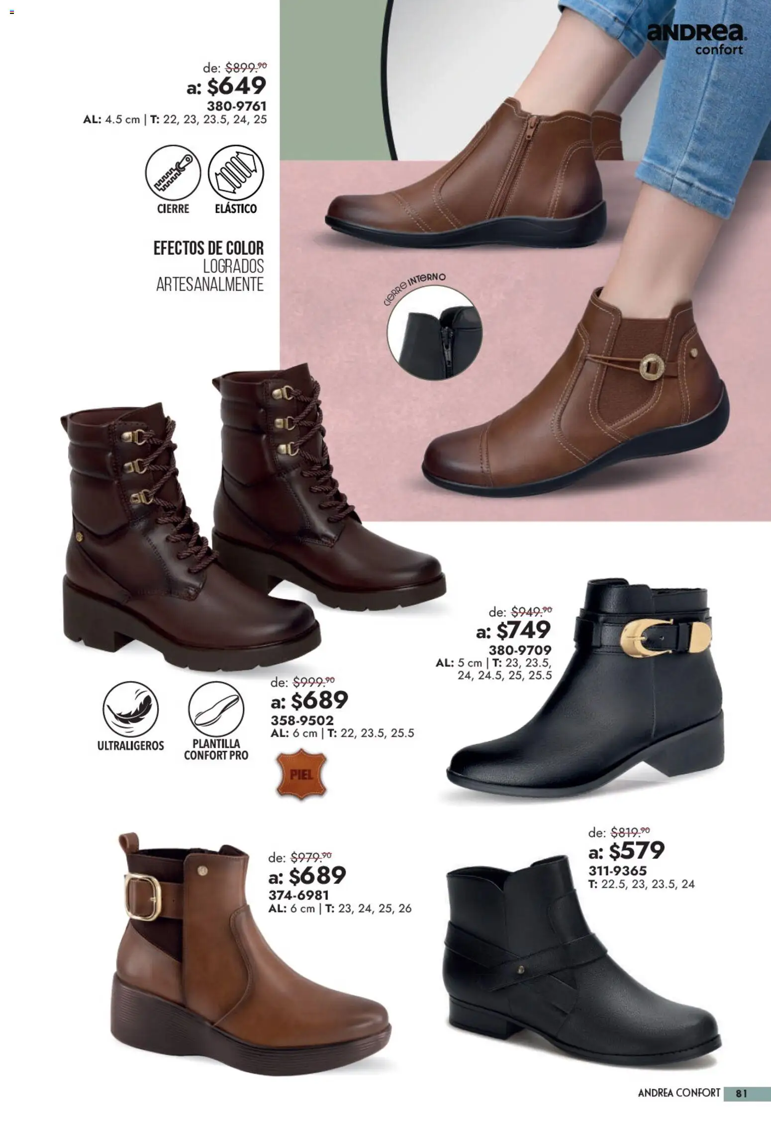 Nuevas ofertas de Andrea válidas en toda la República Mexicana desde el 13/09/2026. ¡Encuentra las mejores ofertas en Andrea catálogo Outlet! | Página: 81