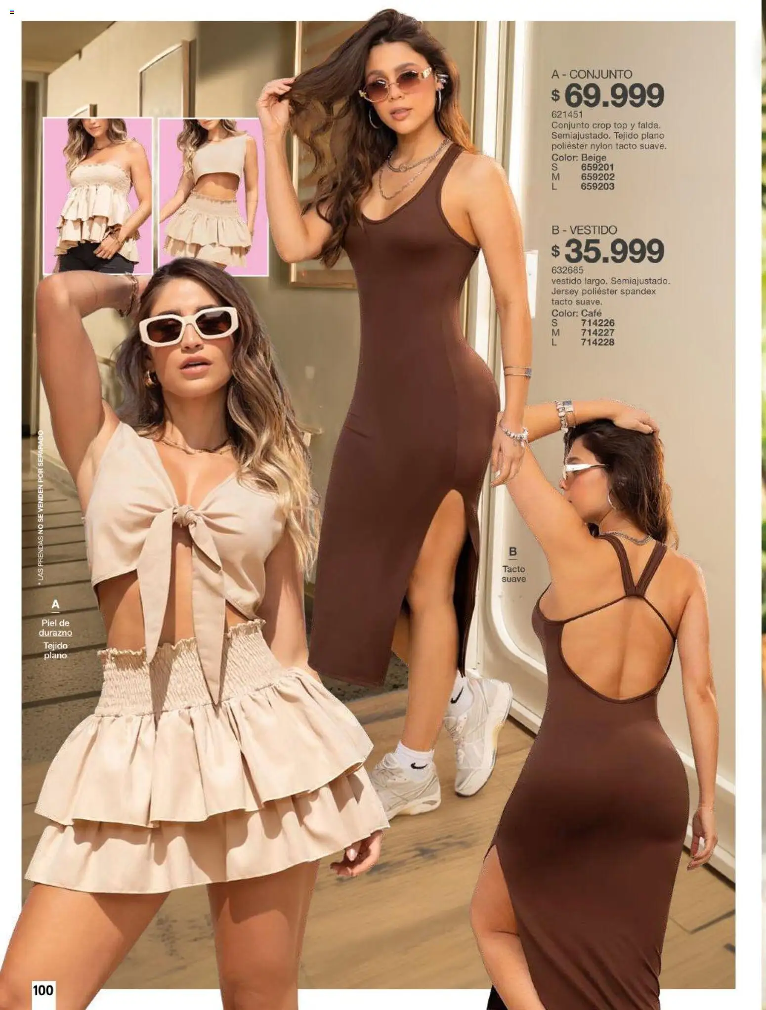 Carmel revista - valida desde el 11/08/2026 | Página: 100 | Productos: Top, Vestido, Durazno, Café