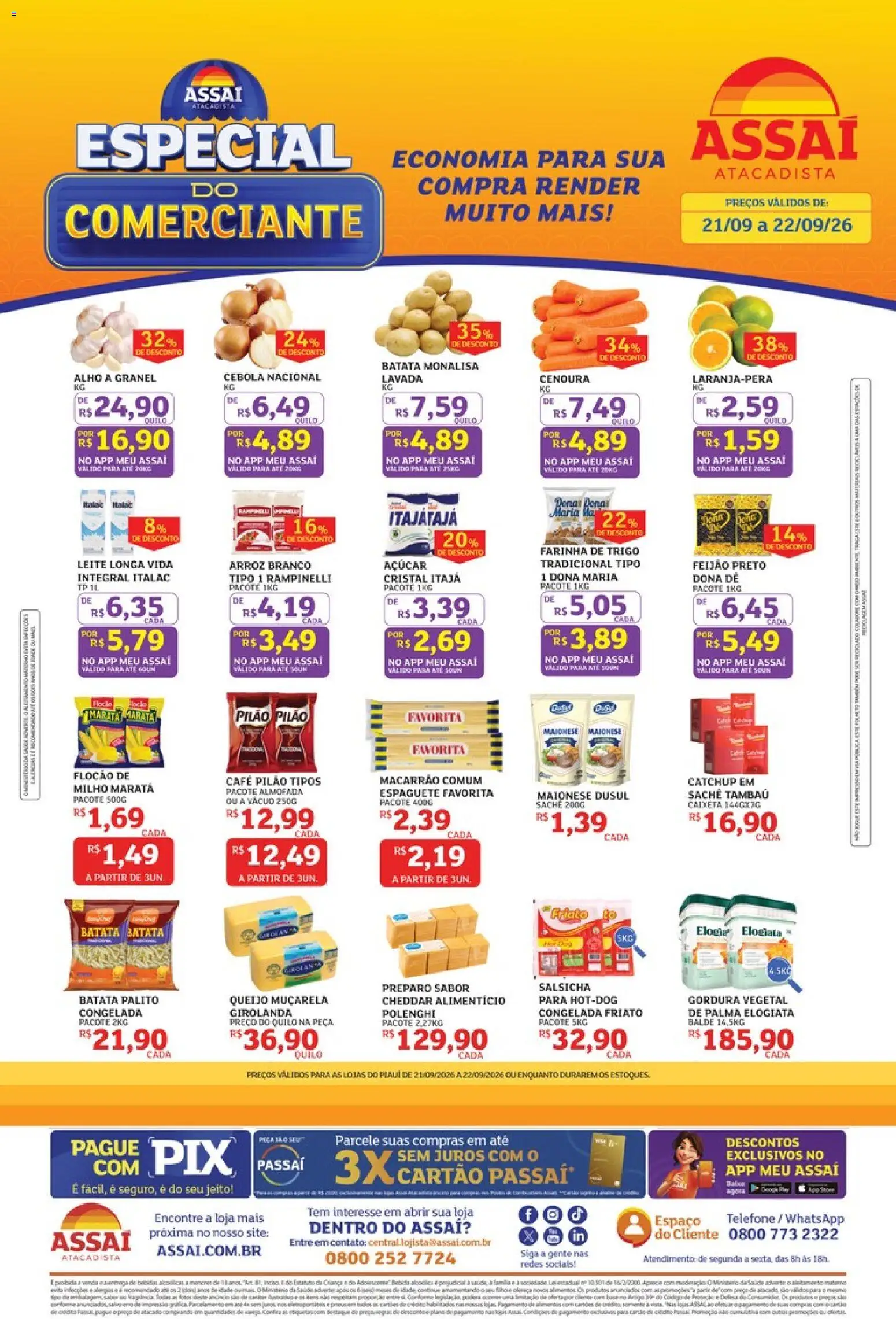 Assai Atacadista Segunda-feira 21 Setembro