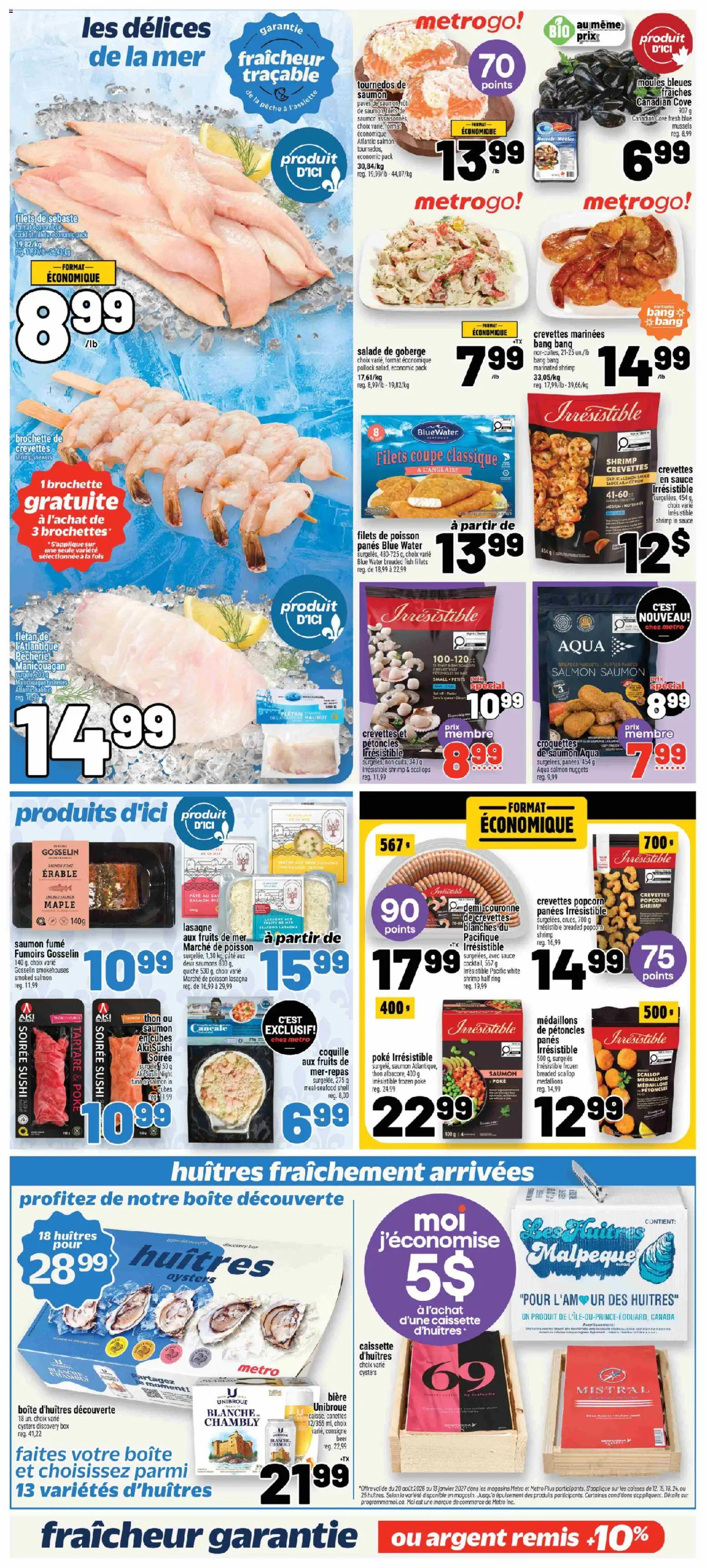 Metro flyer valid from Sep 17, 2026 | Page: 13 | Products: Water, Tuna, Box, Lasagne