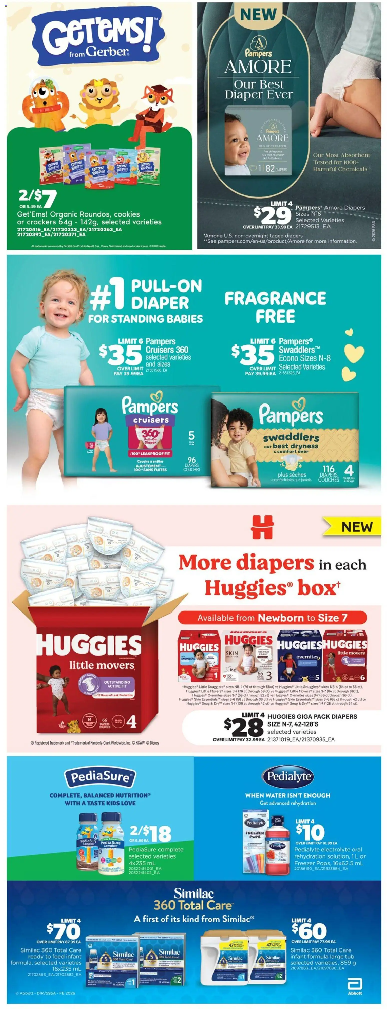 Real Canadian Superstore flyer valid from Aug 20, 2026 | Page: 28 | Products: Cookies, Water, Diapers, Box