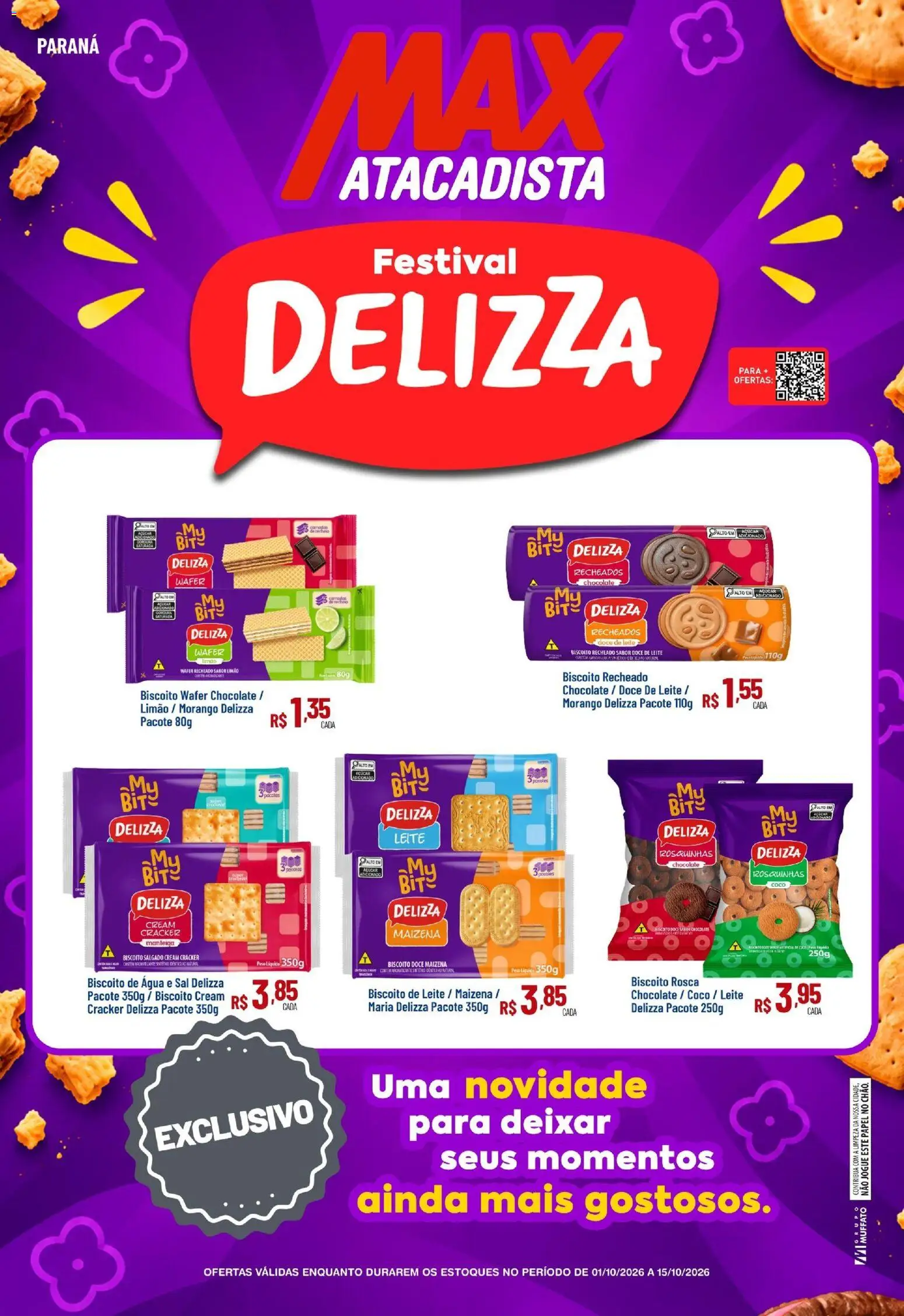 Max Atacadista Folheto - válido de 01/10/2026 | Página: 1 | Produtos: Coco, Açúcar, Doce, Cream cracker