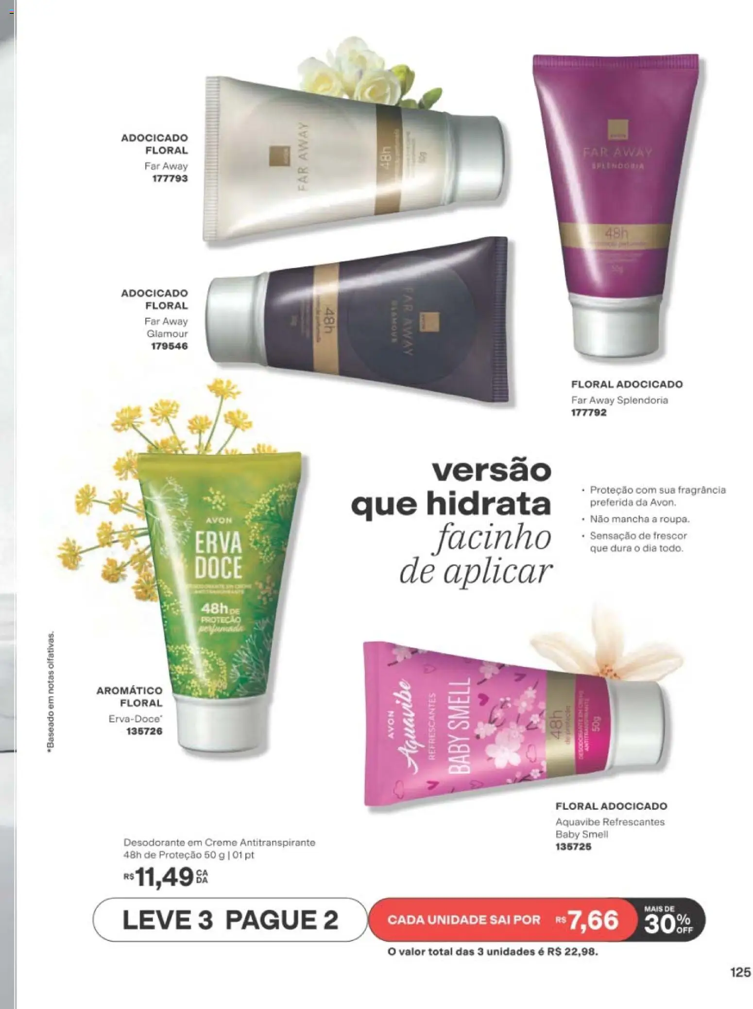 Avon Folheto - válido de 01/09/2026 | Página: 125 | Produtos: Fragrância, Desodorante, Creme, Doce