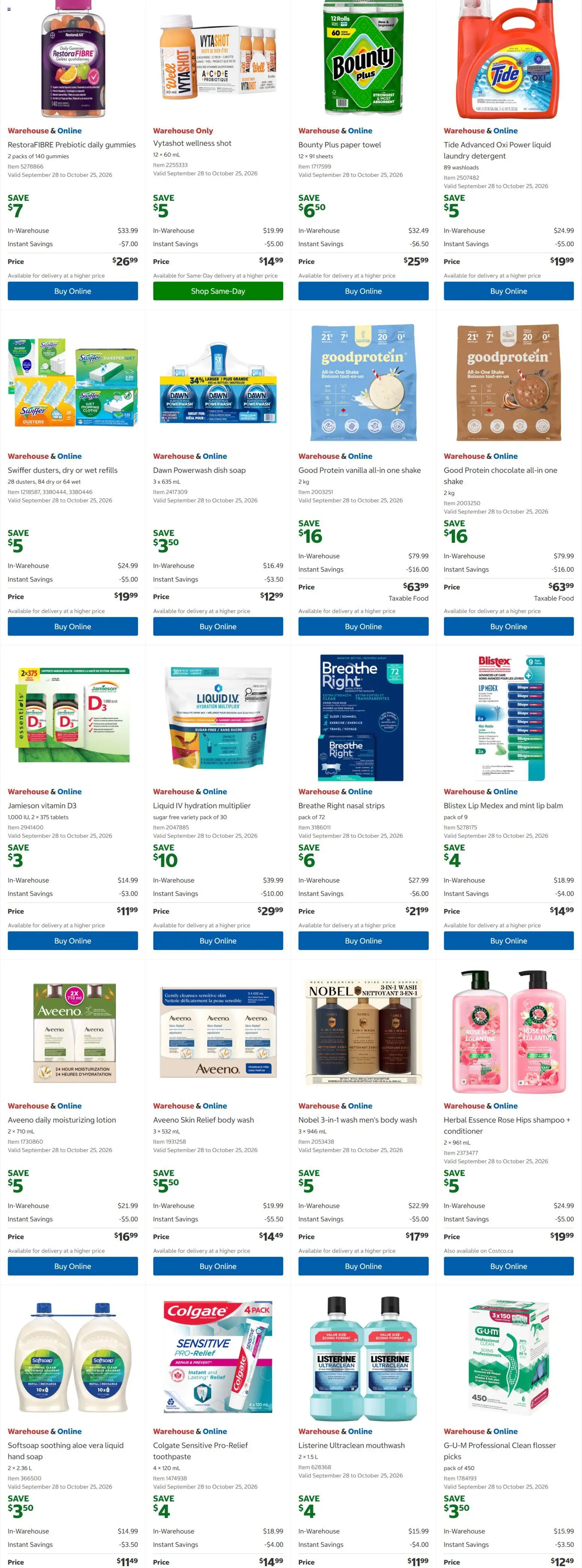 Costco flyer valid from Sep 28, 2026 | Page: 5