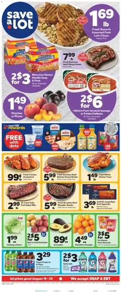 Preview of Save a Lot weekly ads valid from 08/19/2026