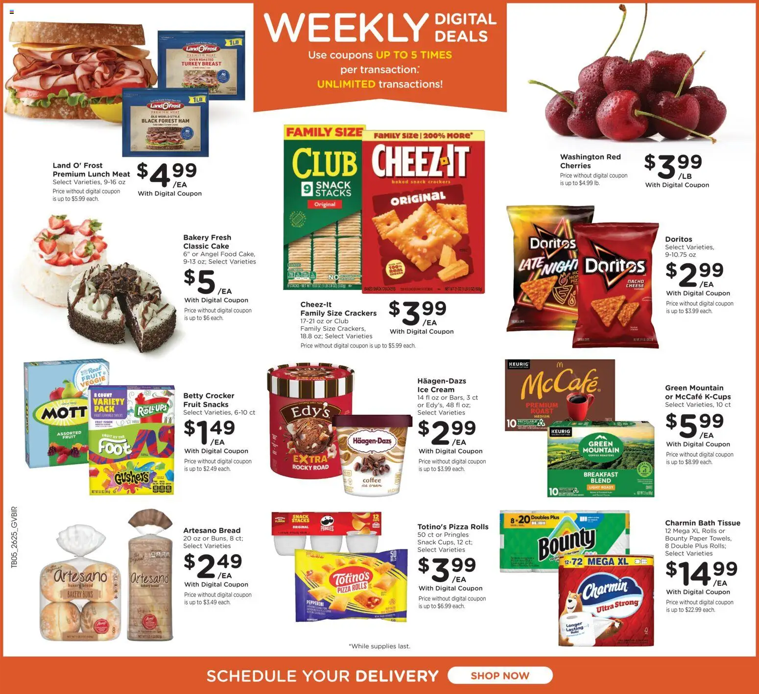 Kroger Ad - valid from 07/22/2026 | Page: 2 | Products: Bakery, Bath, Coffee, Cream