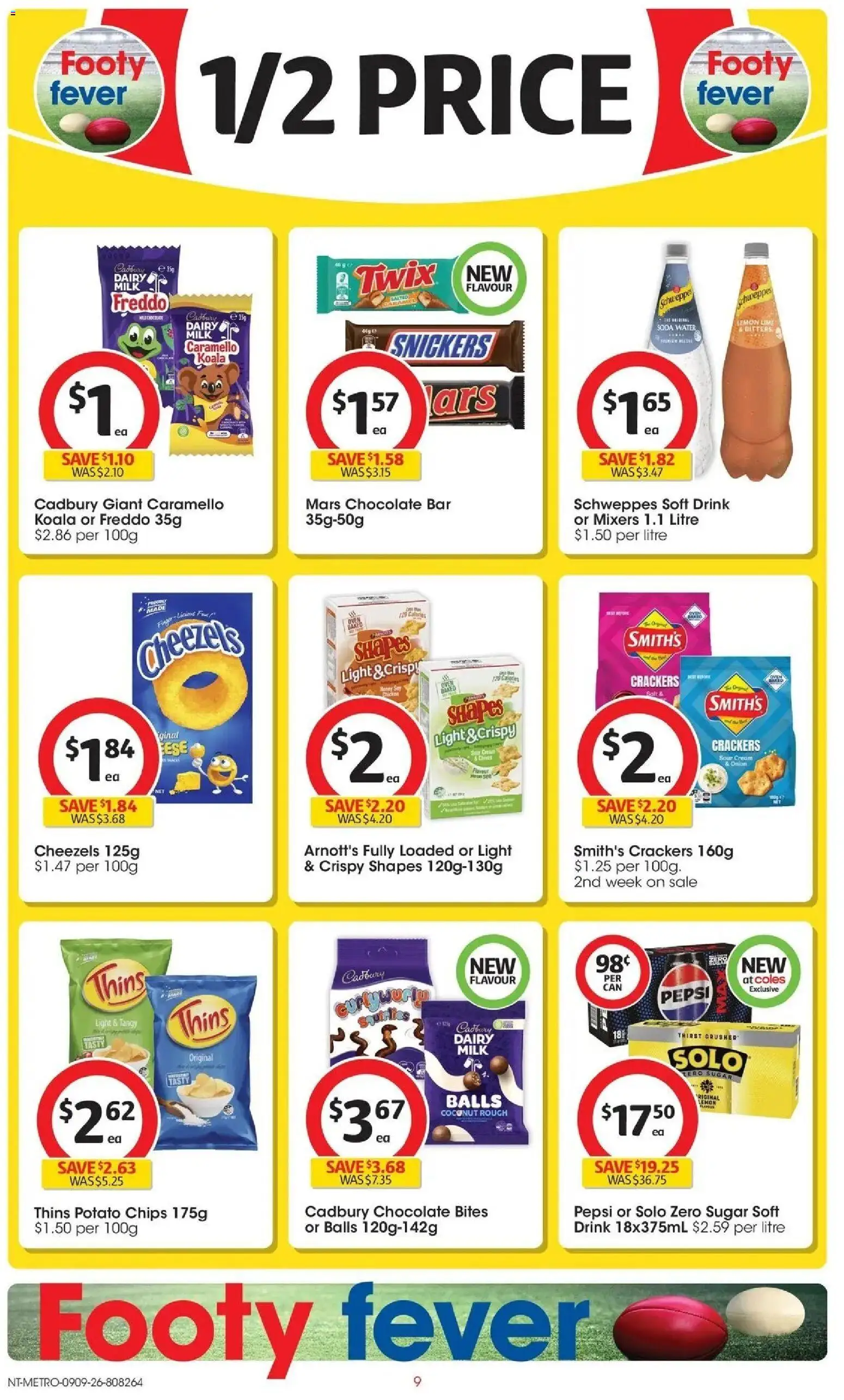 Coles catalogue - valid from 09/09/2026 | Page: 9 | Products: Dairy, Honey, Chips, Lemon