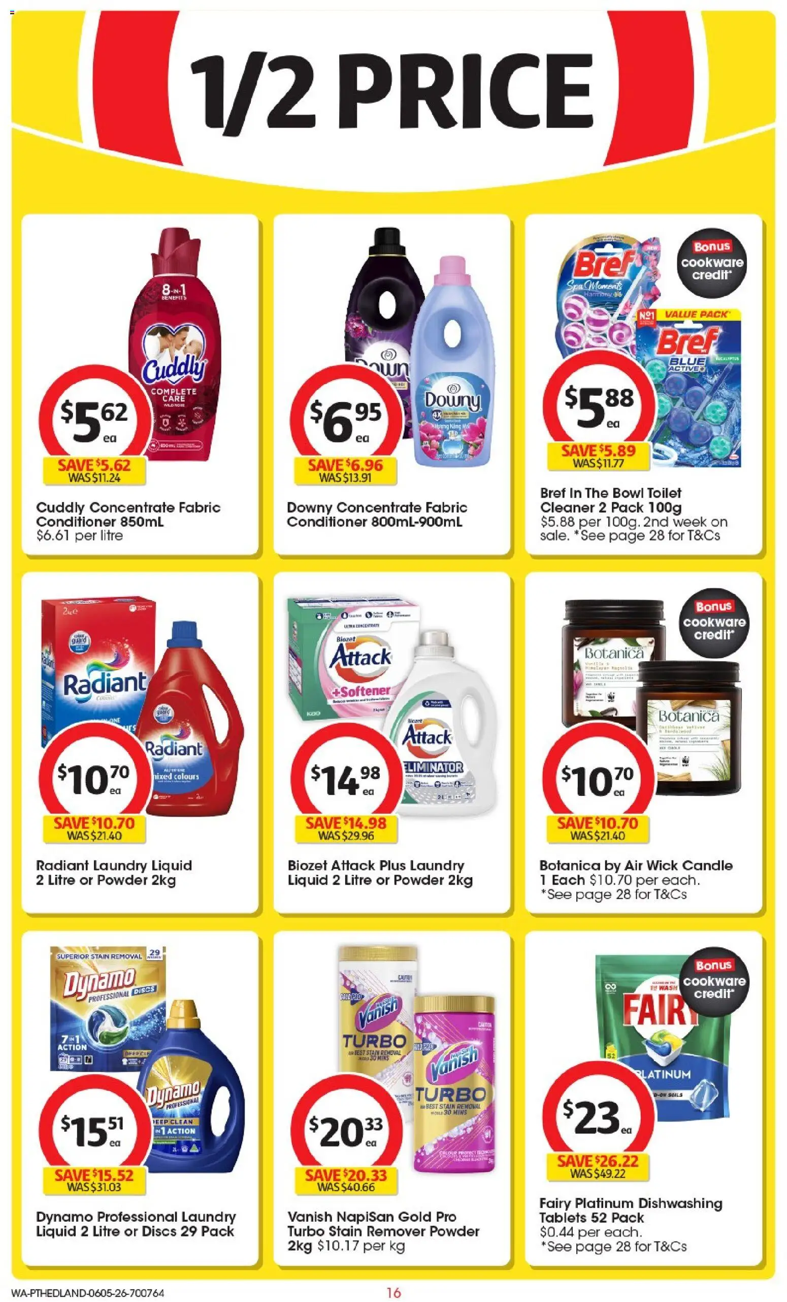Coles catalogue - valid from 06.05.2026 | Page: 16 | Products: Powder, Cleaner, Cookware, Stain remover