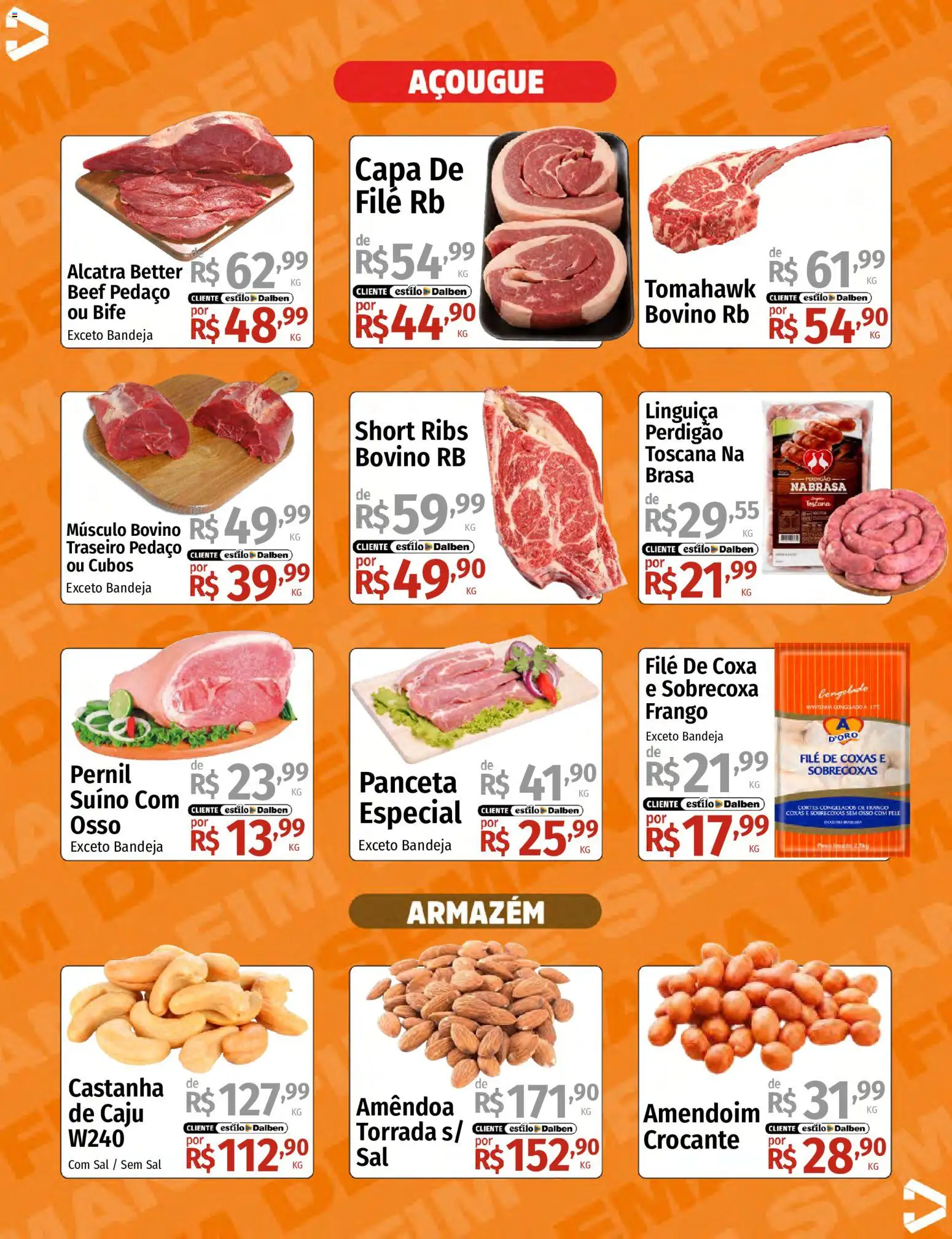 Supermercado Dalben Folheto - válido de 15.05.2026 | Página: 4 | Produtos: Amendoim, Linguiça, Sal, Frango