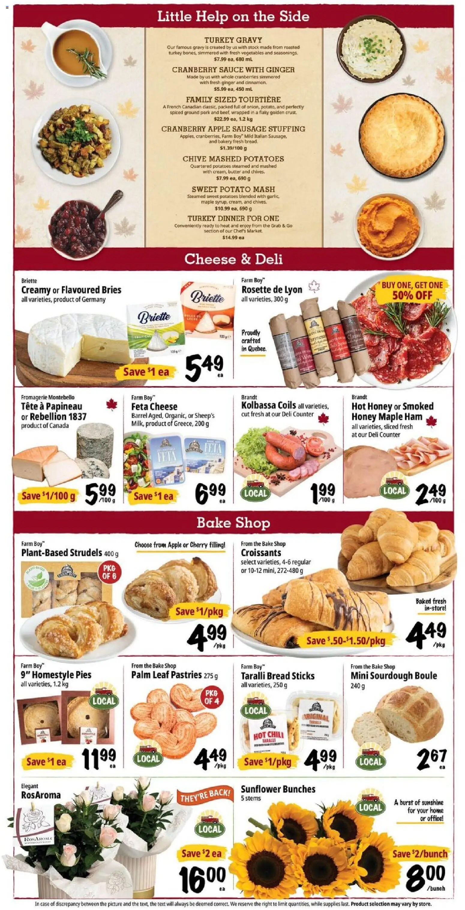 Farm Boy flyer valid from Oct 1, 2026 | Page: 3 | Products: Potatoes, Ginger, Sausage, Ham