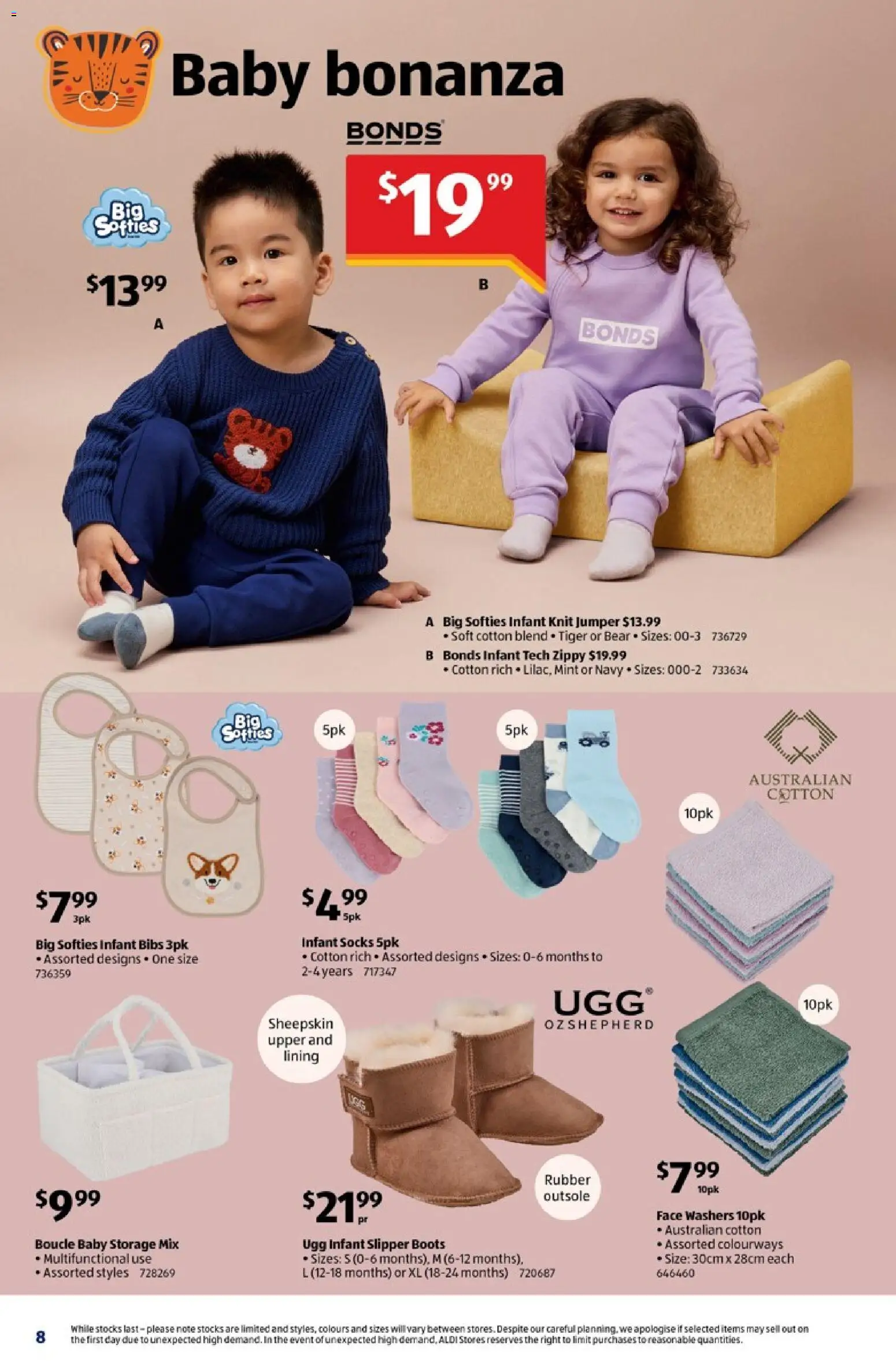 Aldi catalogue - valid from 01/07/2026 | Page: 8 | Products: Jumper, Sheepskin, Socks, Boots