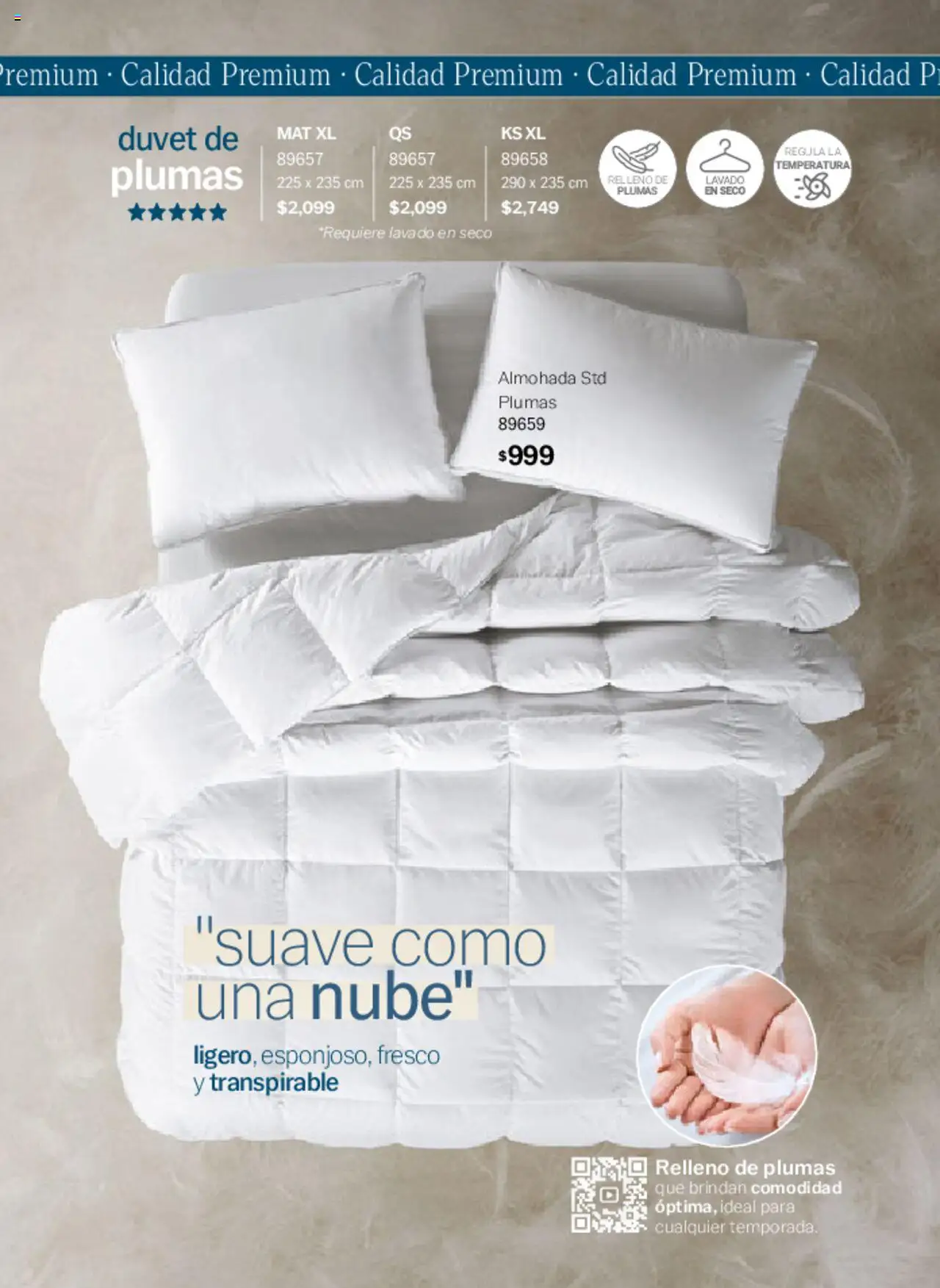 Nuevas ofertas de Vianney válidas en toda la República Mexicana desde el 07.03.2025. ¡Encuentra las mejores ofertas en Vianney catálogo Primavera! | Página: 167 | Productos: Almohada