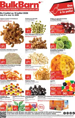 Preview of Bulk Barn weekly flyer / circulaire from shop Bulk Barn valid from Jul 9, 2026