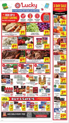 Preview of Lucky Supermarkets weekly ads valid from 08/19/2026