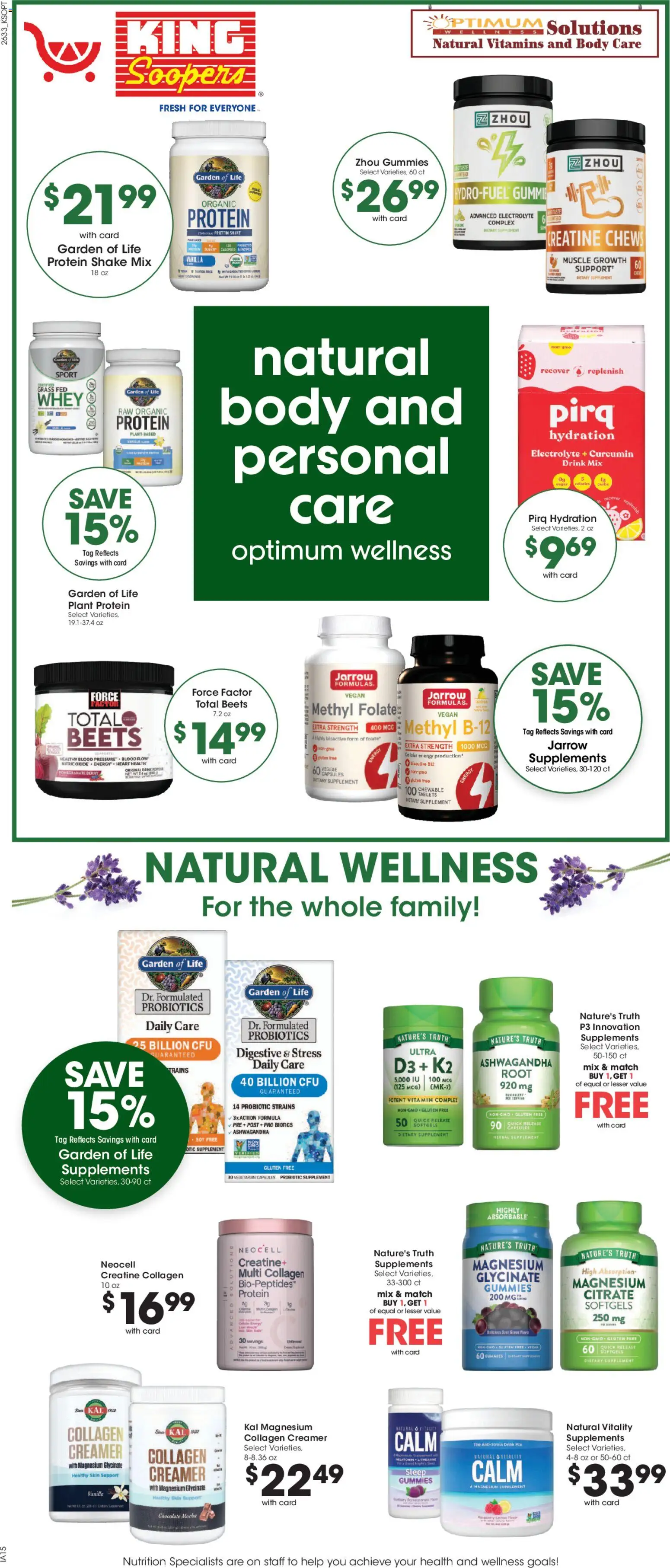 King Soopers Weekly Ad - valid from 09/16/2026 | Page: 14 | Products: Vitamin, Protein, Ashwagandha, Vanilla
