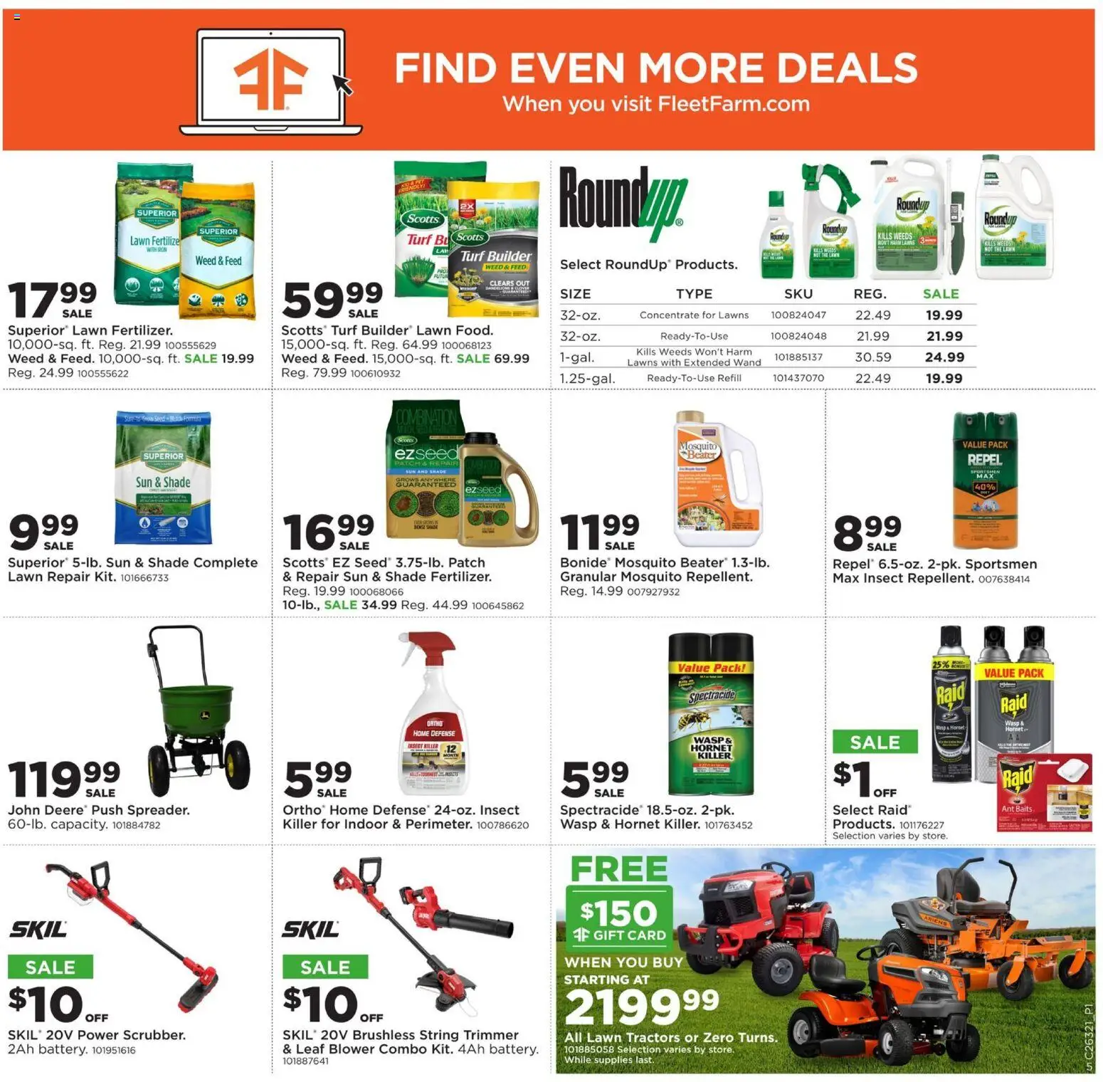Mills Fleet Farm Weekly Ad - valid from 08/03/2026 | Page: 6 | Products: Beater, Trimmer, Blower, Leaf Blower