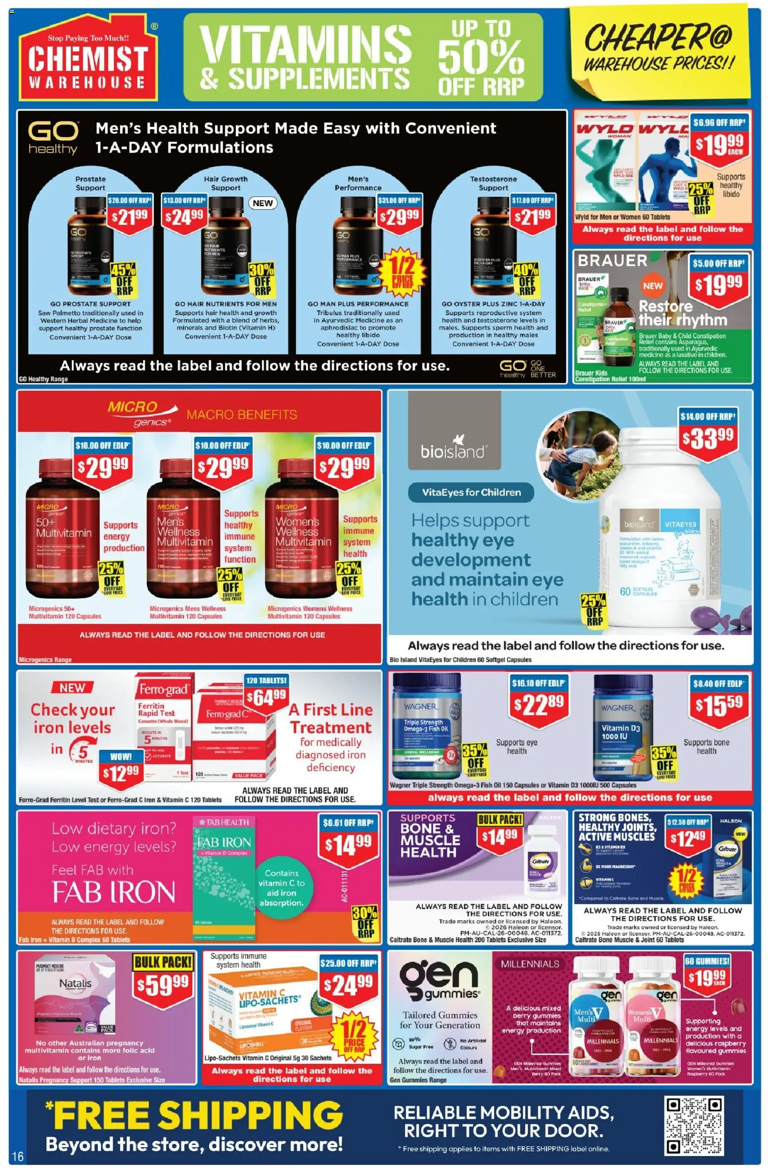 Chemist Warehouse catalogue - valid from 20/08/2026 | Page: 16 | Products: Oil, Raspberry, Herbal, Treatment