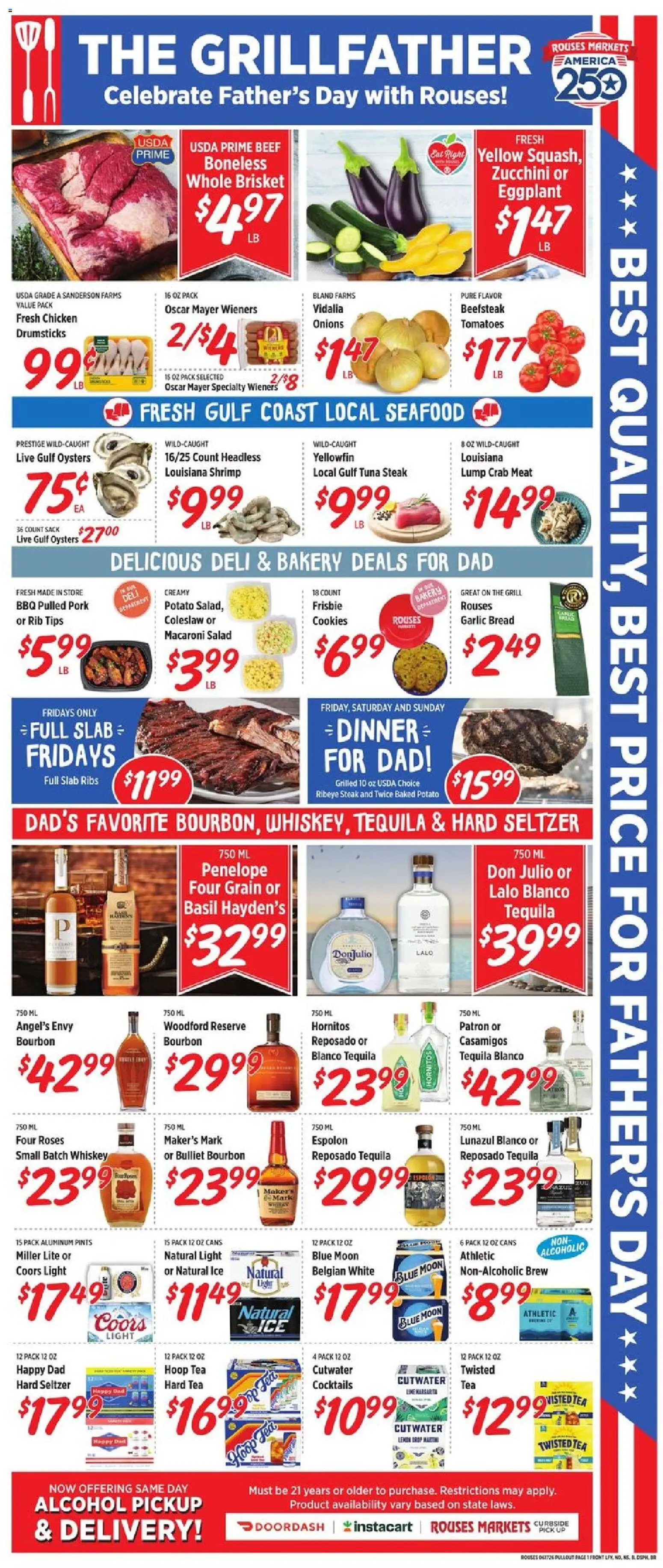 Rouses Weekly Ad - LA - valid from 17.06.2026 | Page: 3 | Products: Bread, Tomatoes, Beef, Cookies