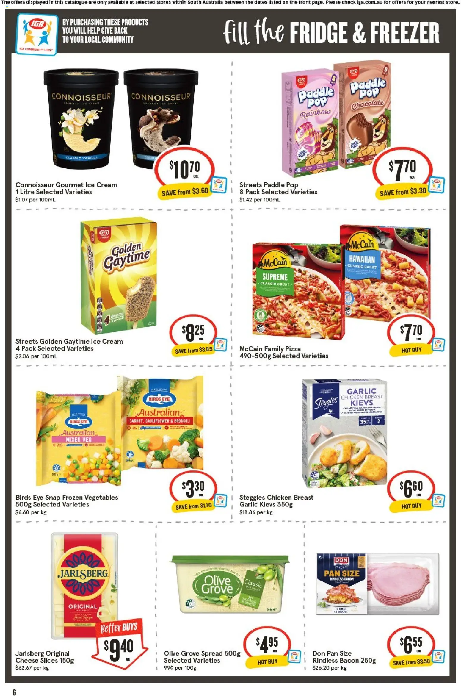 IGA catalogue - valid from 29/07/2026 | Page: 7 | Products: Cheese, Ice cream, Garlic, Freezer