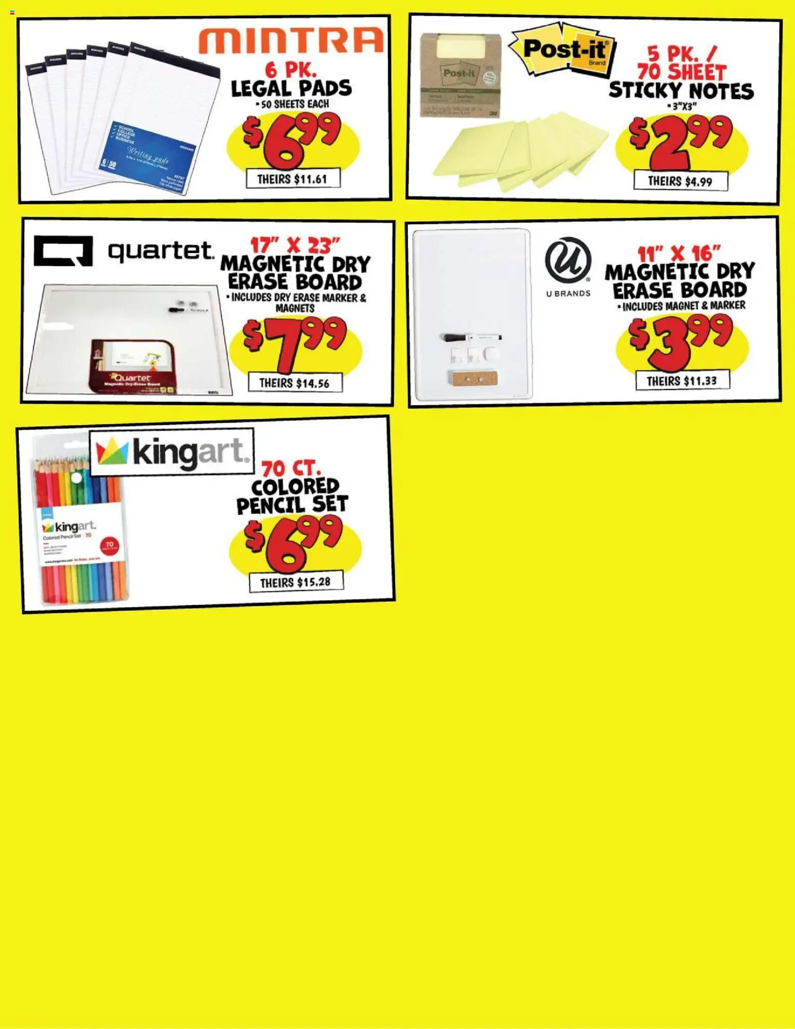 Ollie's Ad - valid from 07/15/2026 | Page: 5 | Products: Pencil, Magnet, Pads, Sheet