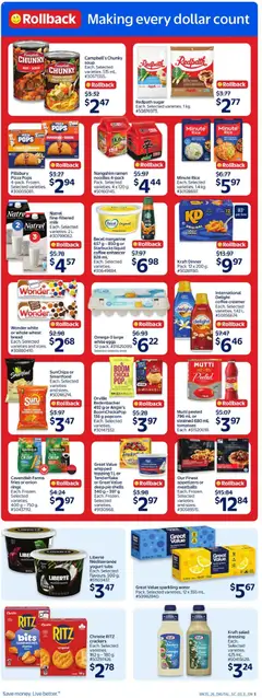 Preview of Pillsbury Pizza Pops, 4-pack. Frozen. Selected varieties. from shop Walmart valid from Sep 24, 2026 | Page: 9