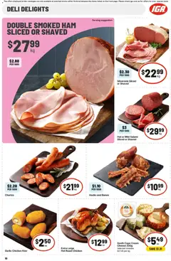 Preview of IGA catalogue - valid from 24/06/2026 | Page: 14 | Products: Cheese, Ham, Cream, Garlic