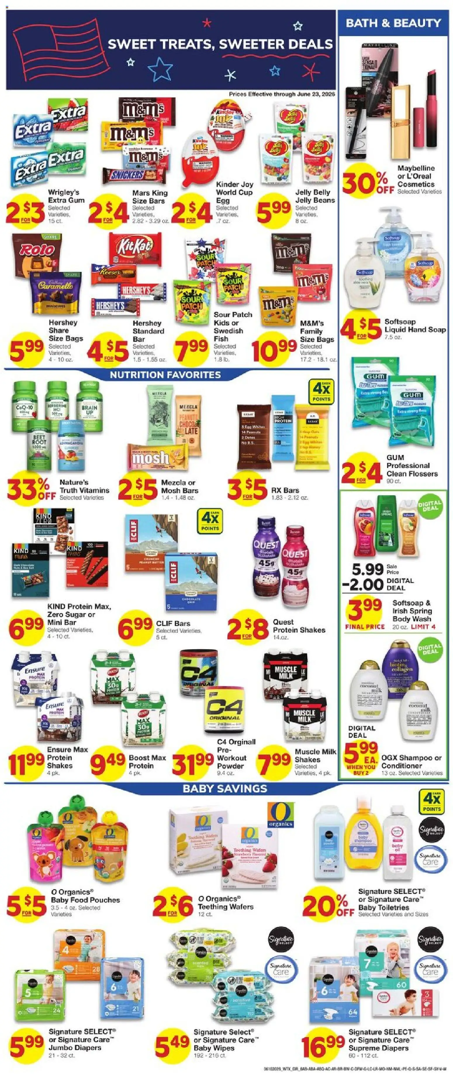United Supermarkets Weekly Ad - valid from 10.06.2026 | Page: 6 | Products: CoQ10, Powder, Conditioner, Milk