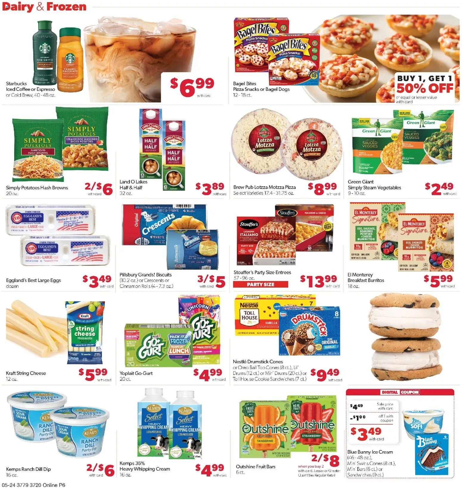 Family Fare Weekly Ad - IA - valid from 24.05.2026 | Page: 10 | Products: Butter, Pizza, Ice cream, Potatoes