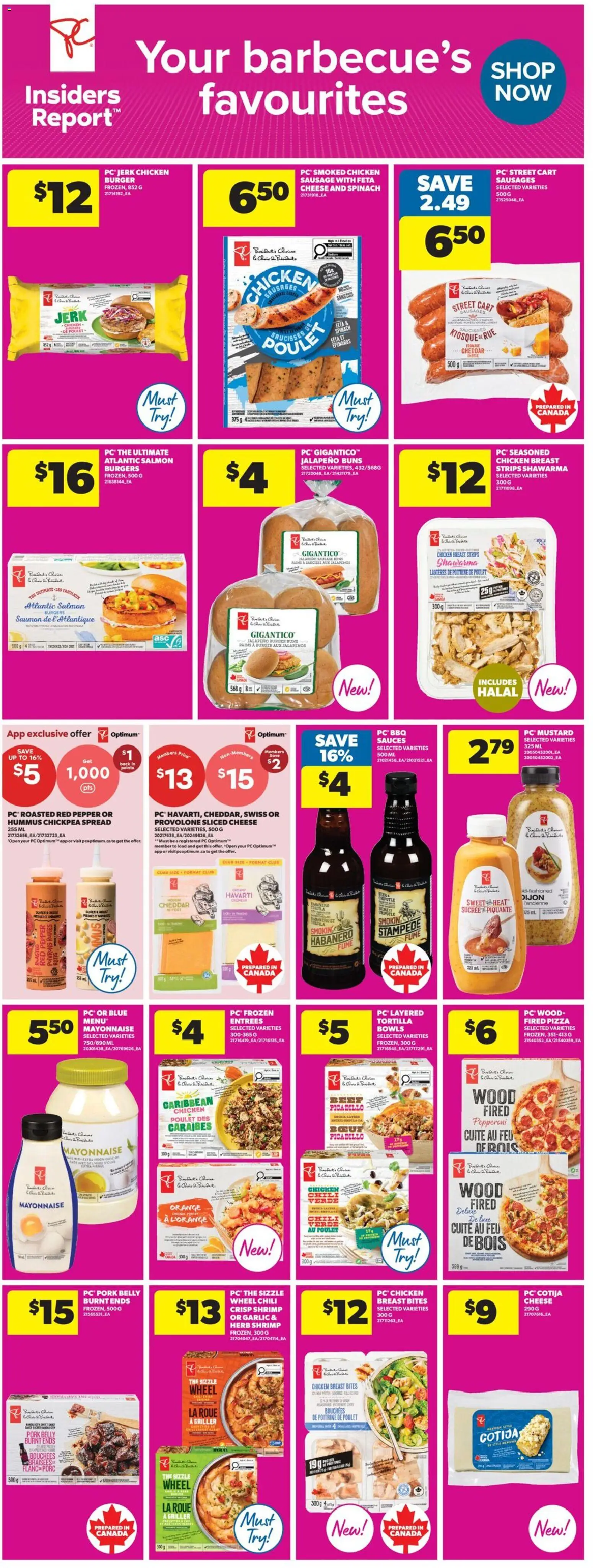 Real Canadian Superstore flyer valid from 21.05.2026 | Page: 8 | Products: Cheese, Pizza, Chicken, Pork