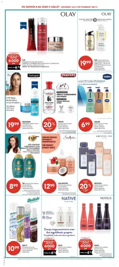 Preview of Pharmaprix weekly flyer / circulaire from shop Pharmaprix valid from Jul 3, 2026 | Page: 9 | Products: Cream, Toner, Shampoo