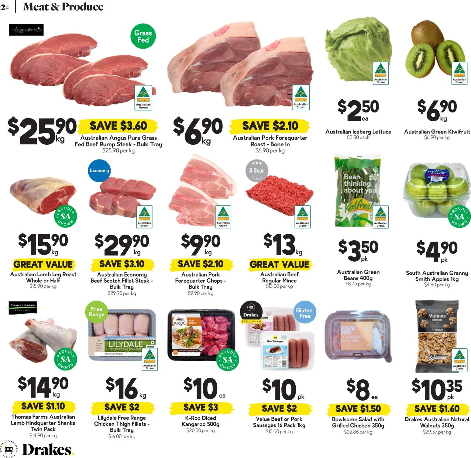Drakes catalogue - valid from 03.06.2026 | Page: 2 | Products: Chicken, Lettuce, Meat, Salad