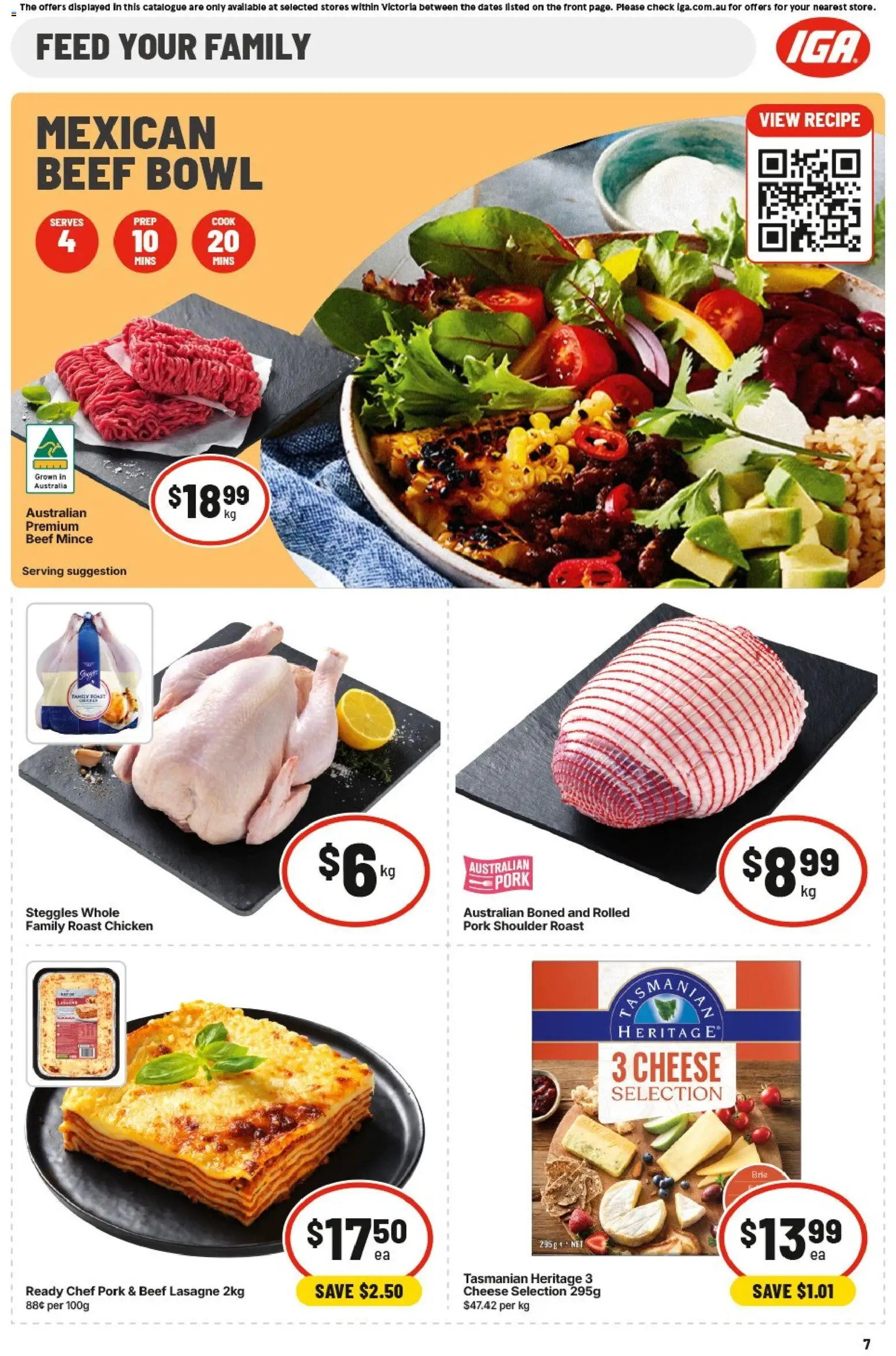 IGA catalogue - valid from 20.05.2026 | Page: 10 | Products: Cheese, Chicken, Pork, Beef