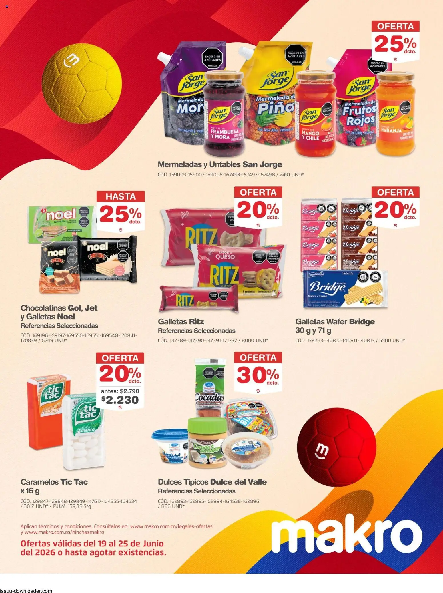 Makro revista - valida desde el 19/06/2026 | Página: 8 | Productos: Crema, Galletas, Mermelada, Mora