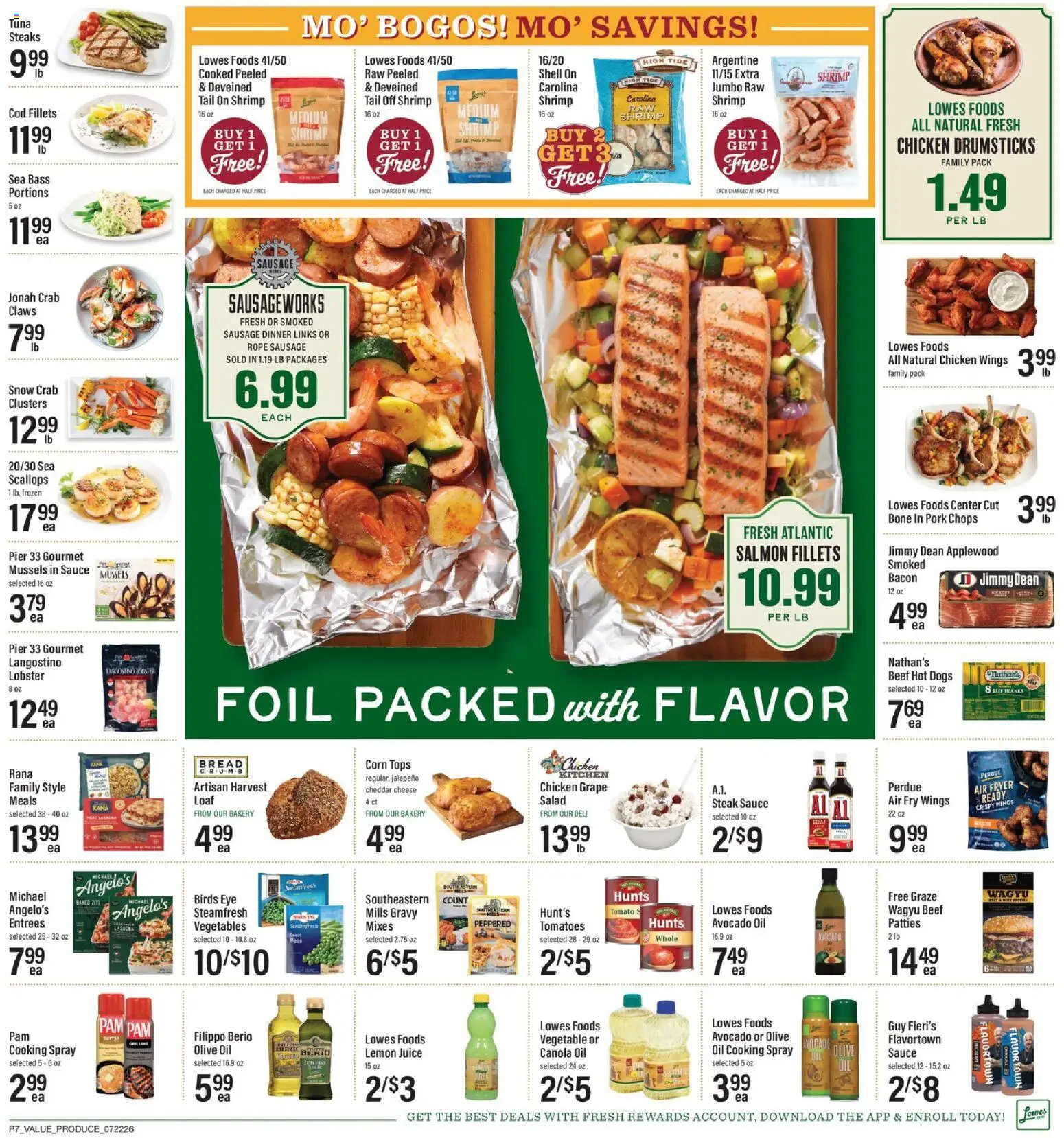 Lowes Foods Weekly Ad - NC - valid from 07/22/2026 | Page: 10 | Products: Juice, Pork, Sauce, Sausage