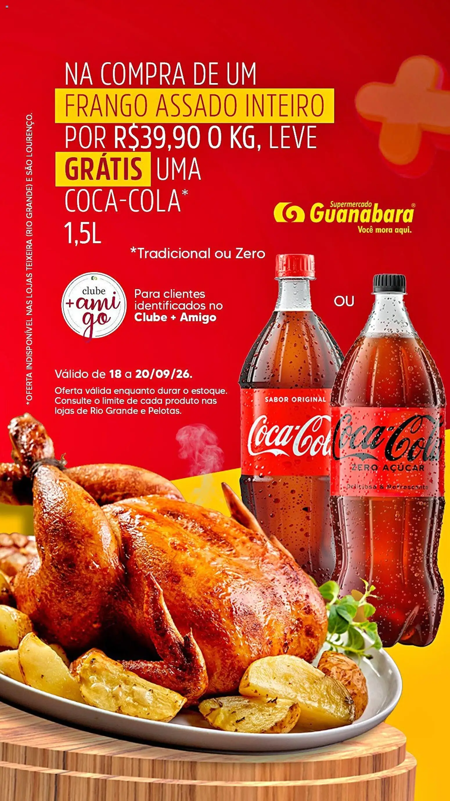Supermercado Guanabara Folheto - válido de 18/09/2026 | Página: 1 | Produtos: Refresco, Açúcar, Frango