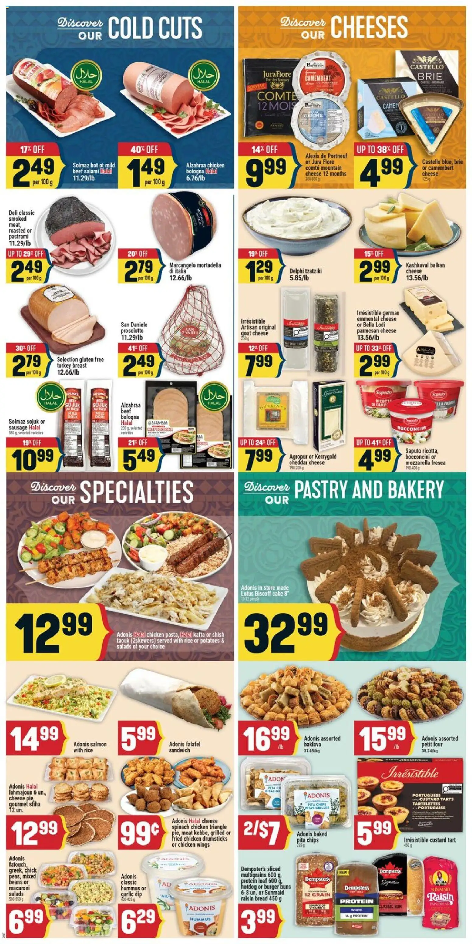 Adonis flyer valid from Jul 16, 2026 | Page: 5 | Products: Beef, Drumsticks, Turkey, Pastry