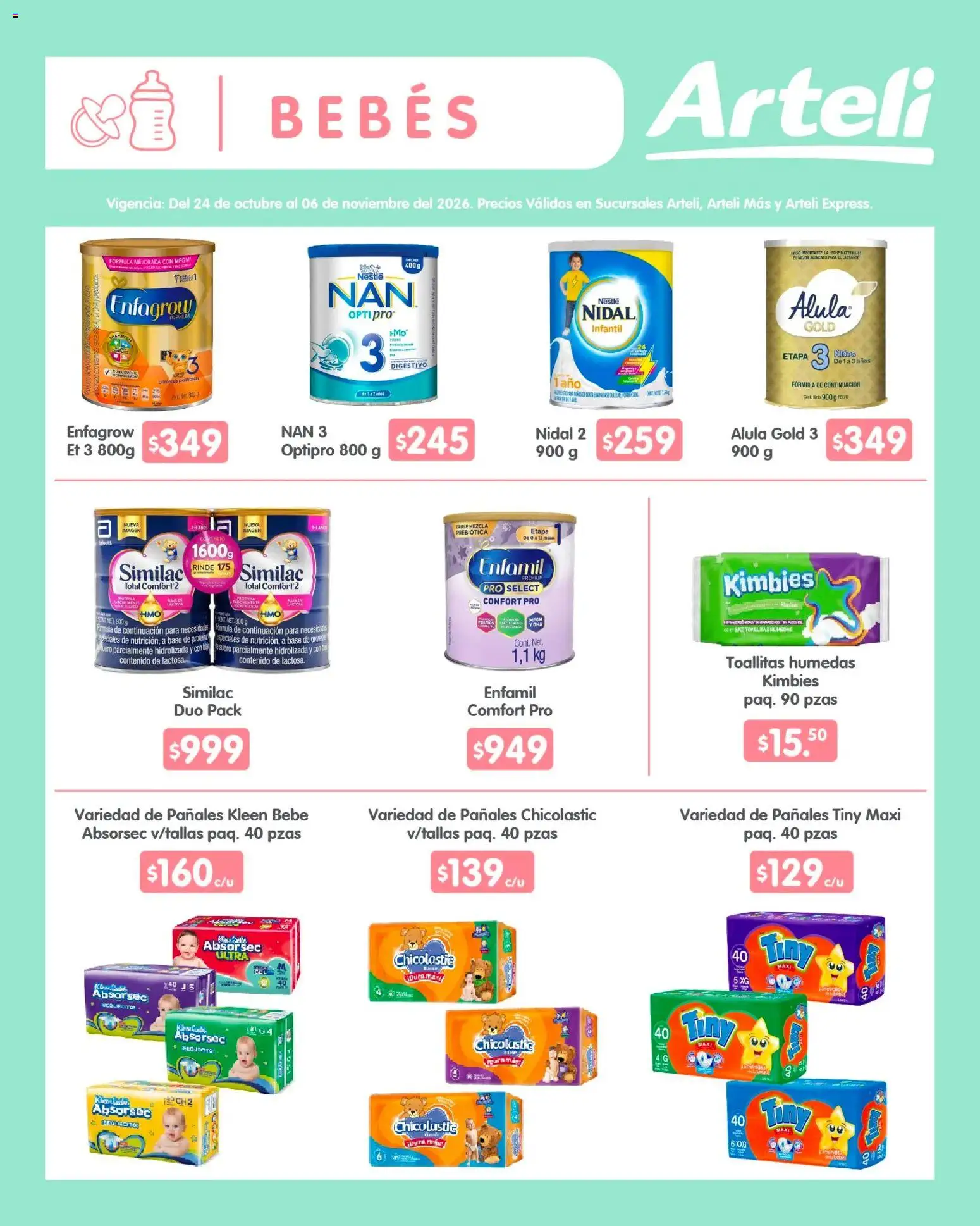 Nuevas ofertas de Arteli válidas en toda la República Mexicana desde el 24/10/2026. ¡Encuentra las mejores ofertas en Arteli folleto Quincenal! | Página: 10