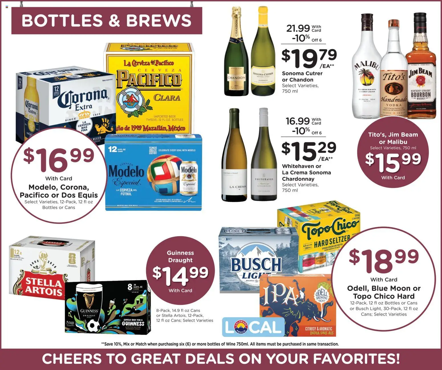King Soopers Weekly Ad - valid from 17.06.2026 | Page: 12 | Products: Wine, Beer, Vodka, Water