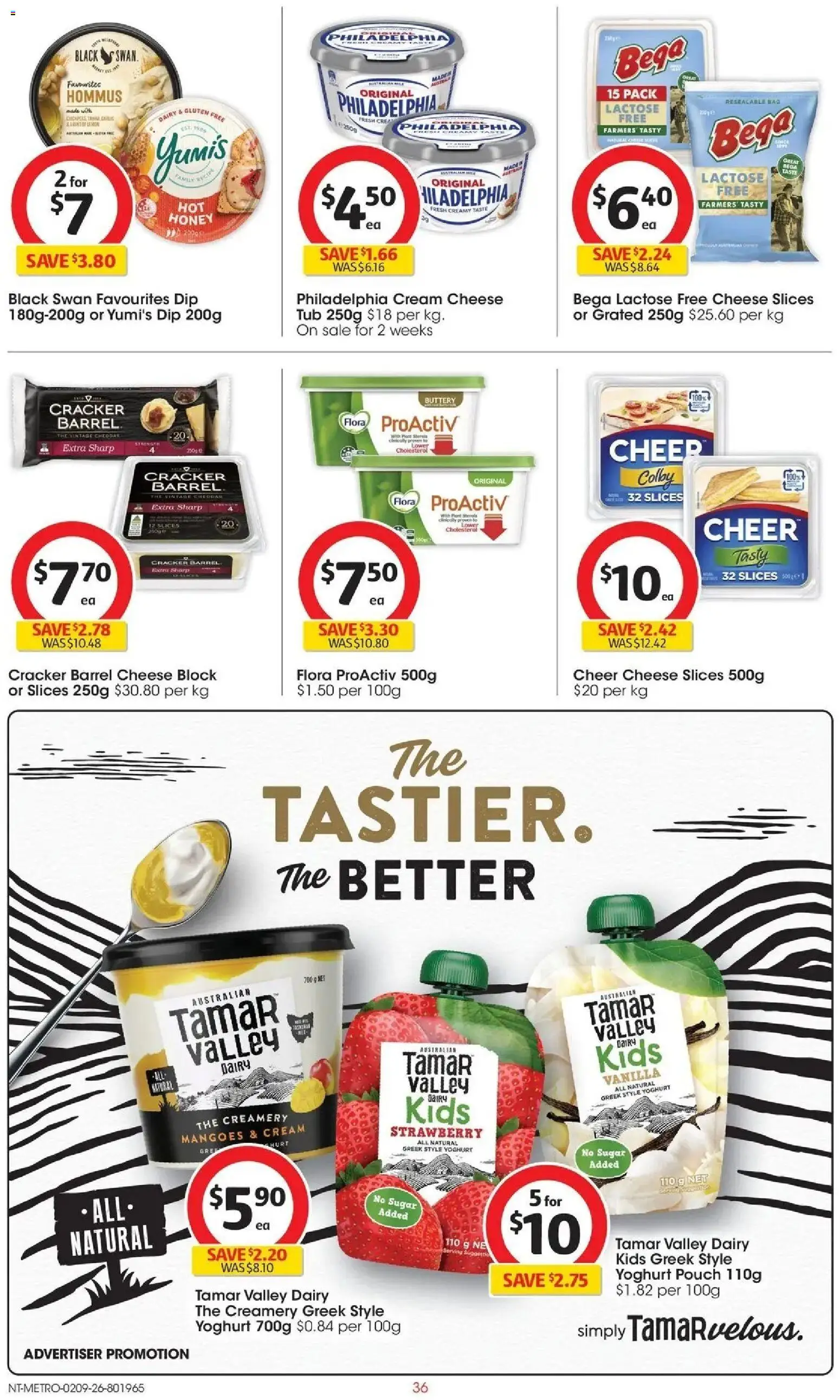 Coles catalogue - valid from 02/09/2026 | Page: 36 | Products: Dairy, Cheese, Honey, Sugar
