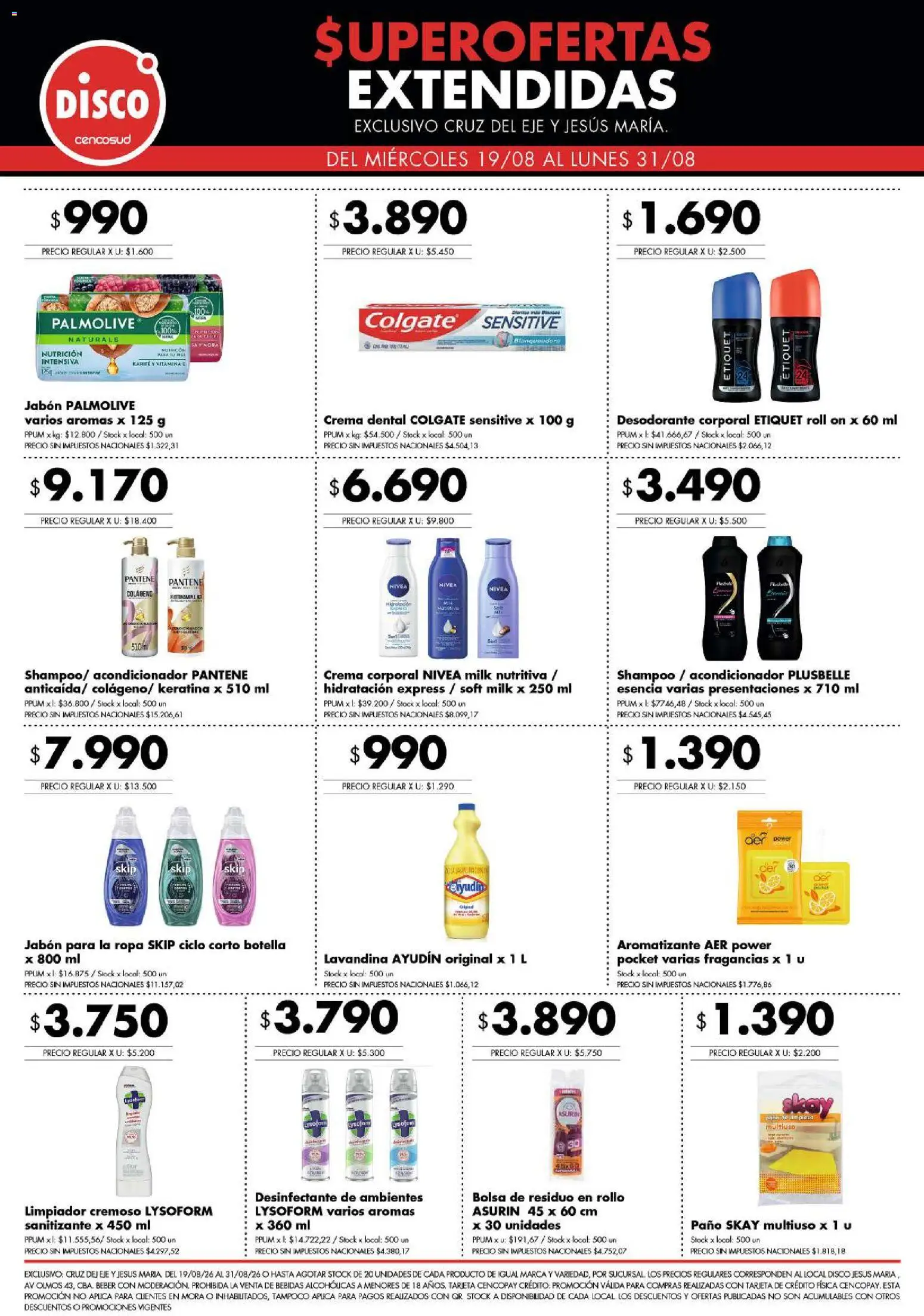 Disco - Superofertas extendidas - Cruz del Eje y Jesus Maria │ válido desde el 19/08/2026 | Página: 5