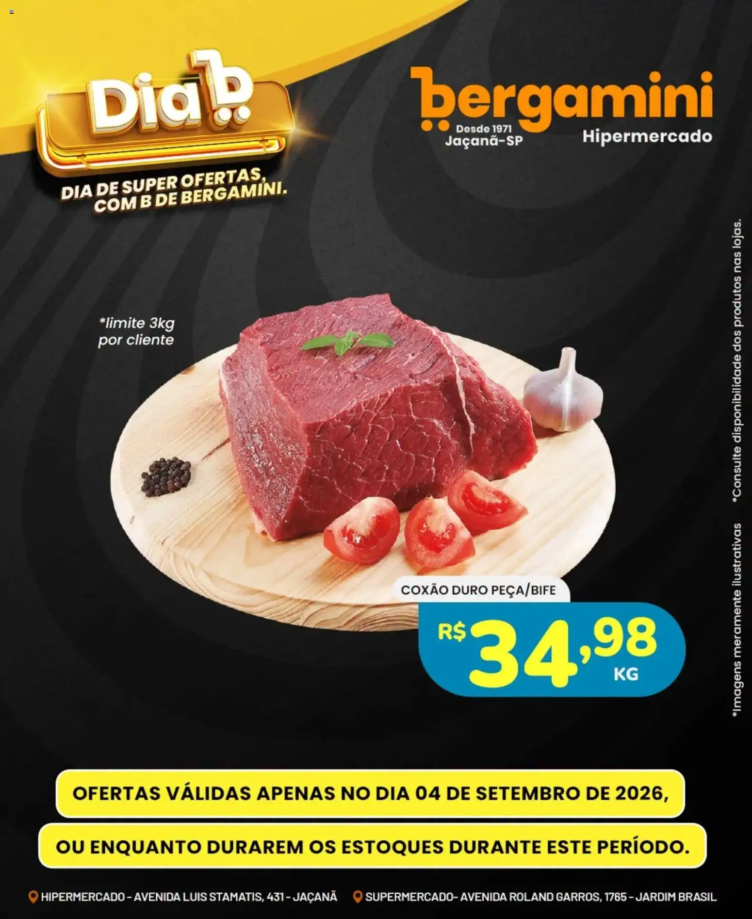 Supermercado Bergamini Folheto - válido de 04/09/2026 | Página: 2 | Produtos: Coxão duro