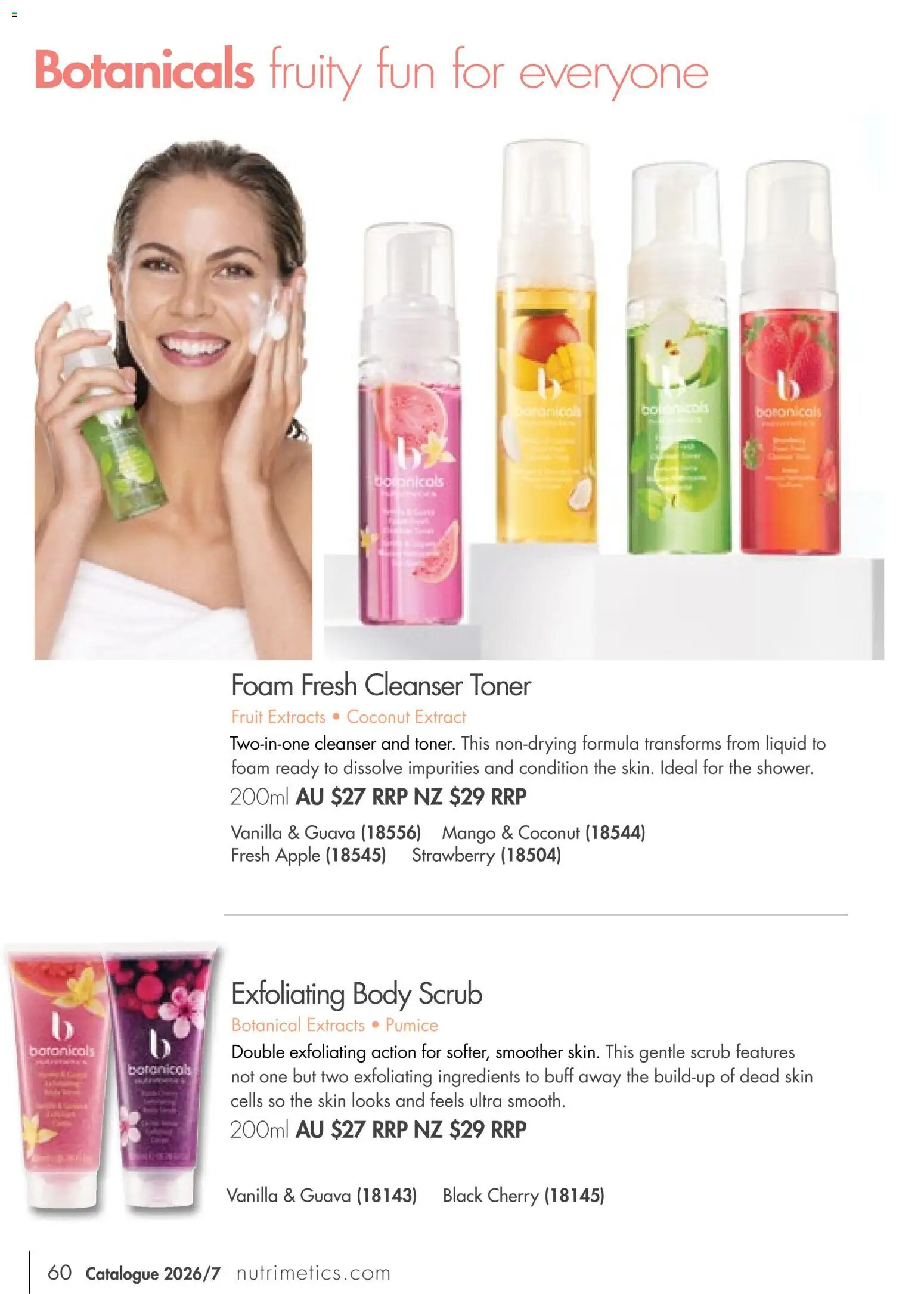 Nutrimetics catalogue - valid from 01/09/2026 | Page: 60 | Products: Mango, Fruit, Foam, Vanilla
