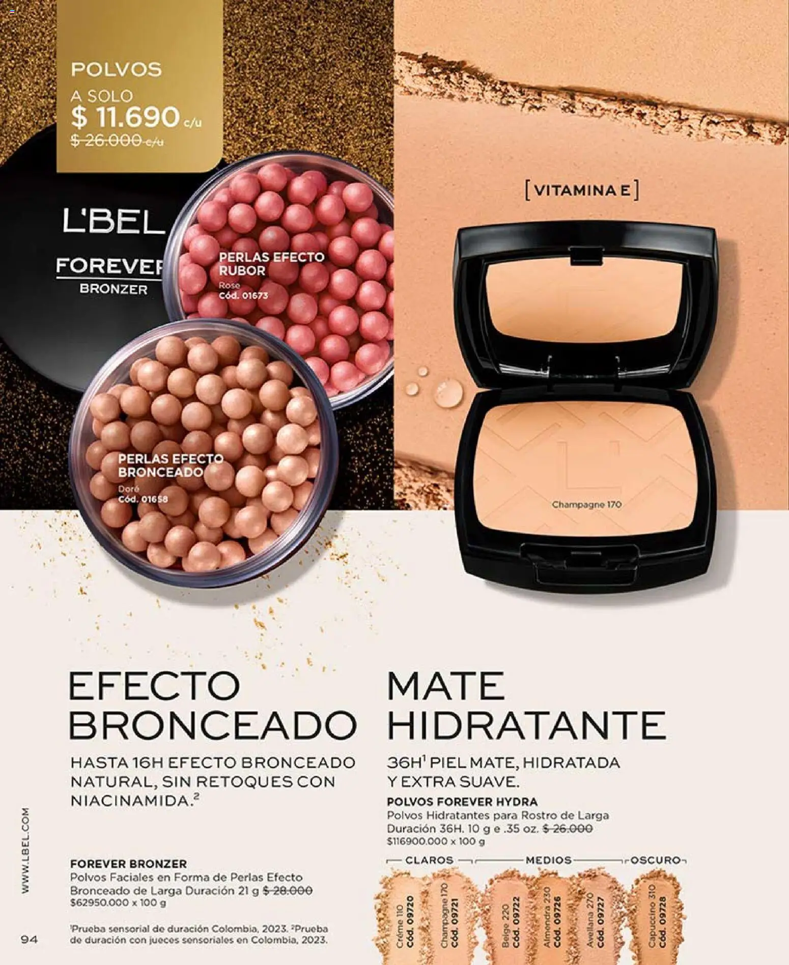 Catálogo L'Bel Campaña 6 │ válido desde el 31.03.2026 | Página: 98 | Productos: Mate, Rubor