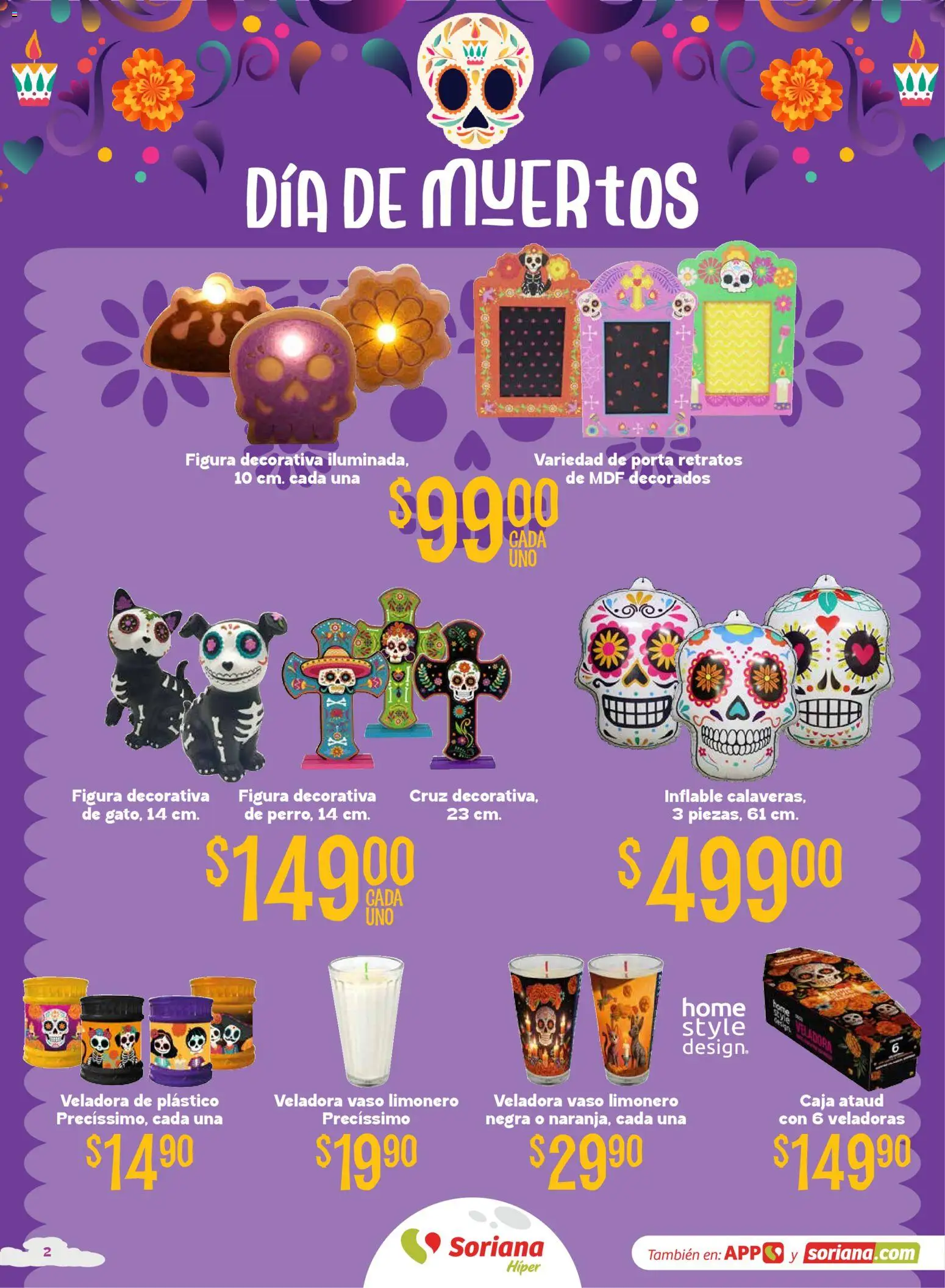 Nuevas ofertas de Soriana válidas en toda la República Mexicana desde el 08/09/2026. ¡Encuentra las mejores ofertas en Soriana Halloween y Día de muertos Híper Nacional! | Página: 2